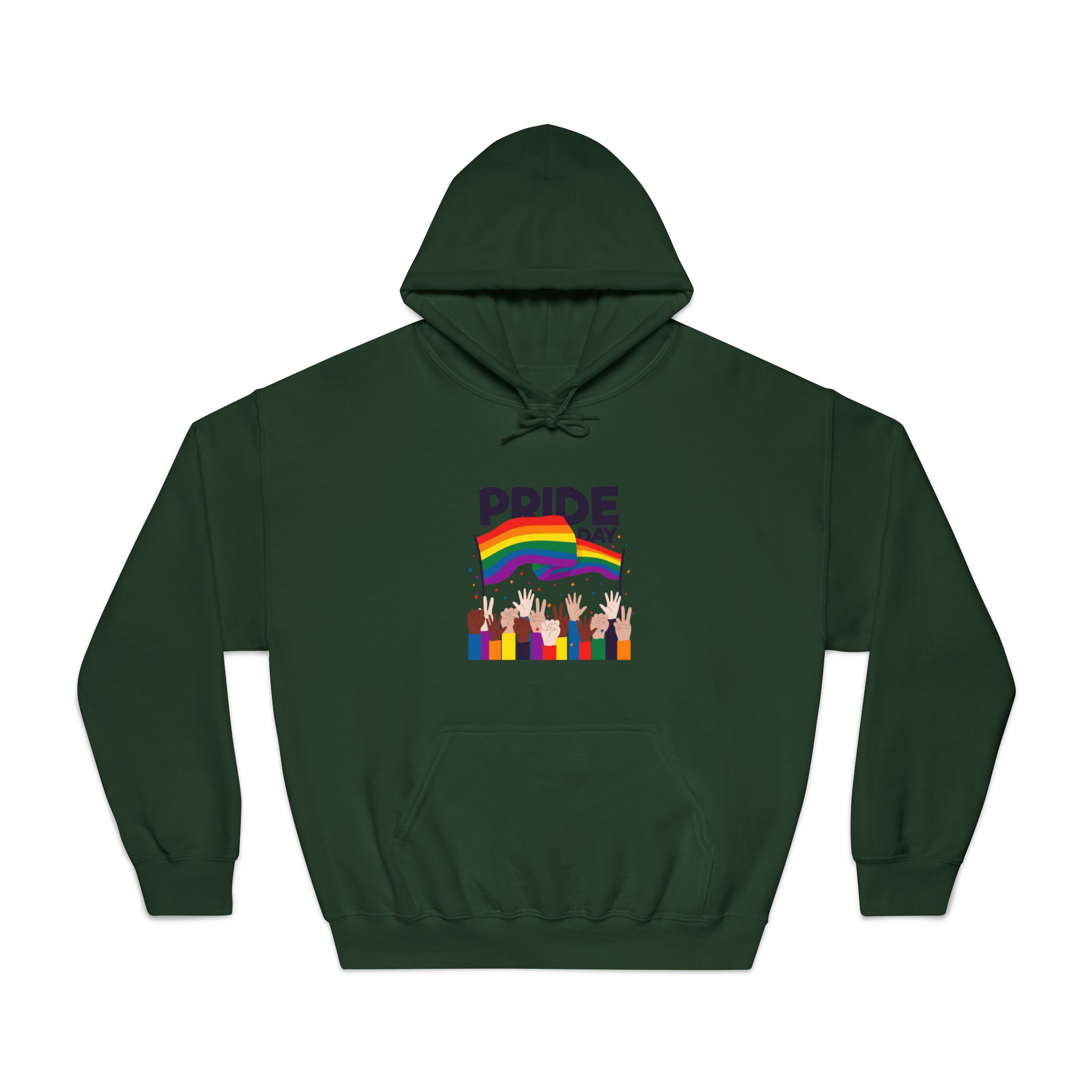 Pride Day Event With Rainbow Flag Theme Unisex Dryblend Hooded Sweatshirt - Image 21