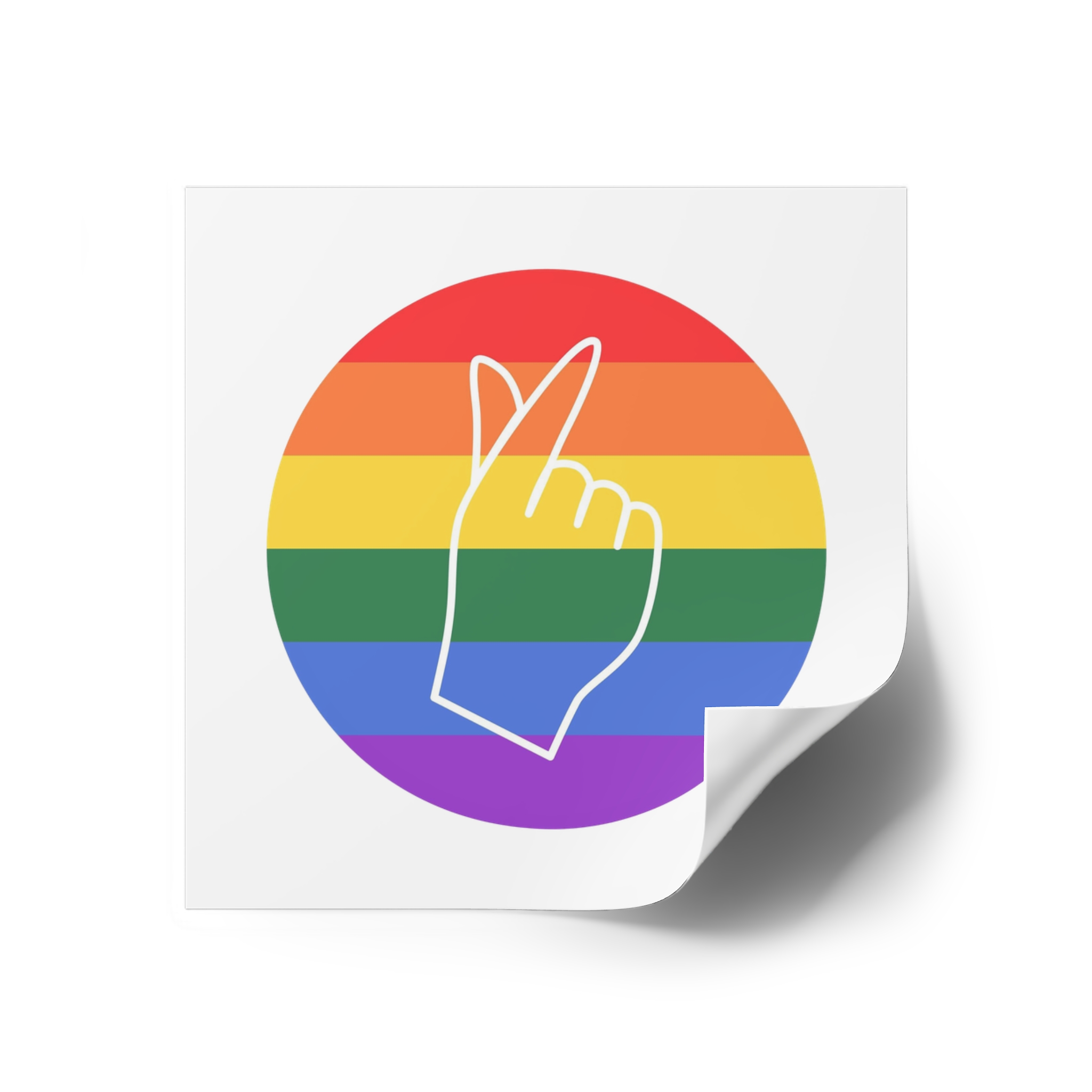 Lgbtq Diversity Rainbow Pride Concept Vector Isolated Illustration Laminate Stickers Square - Image 70
