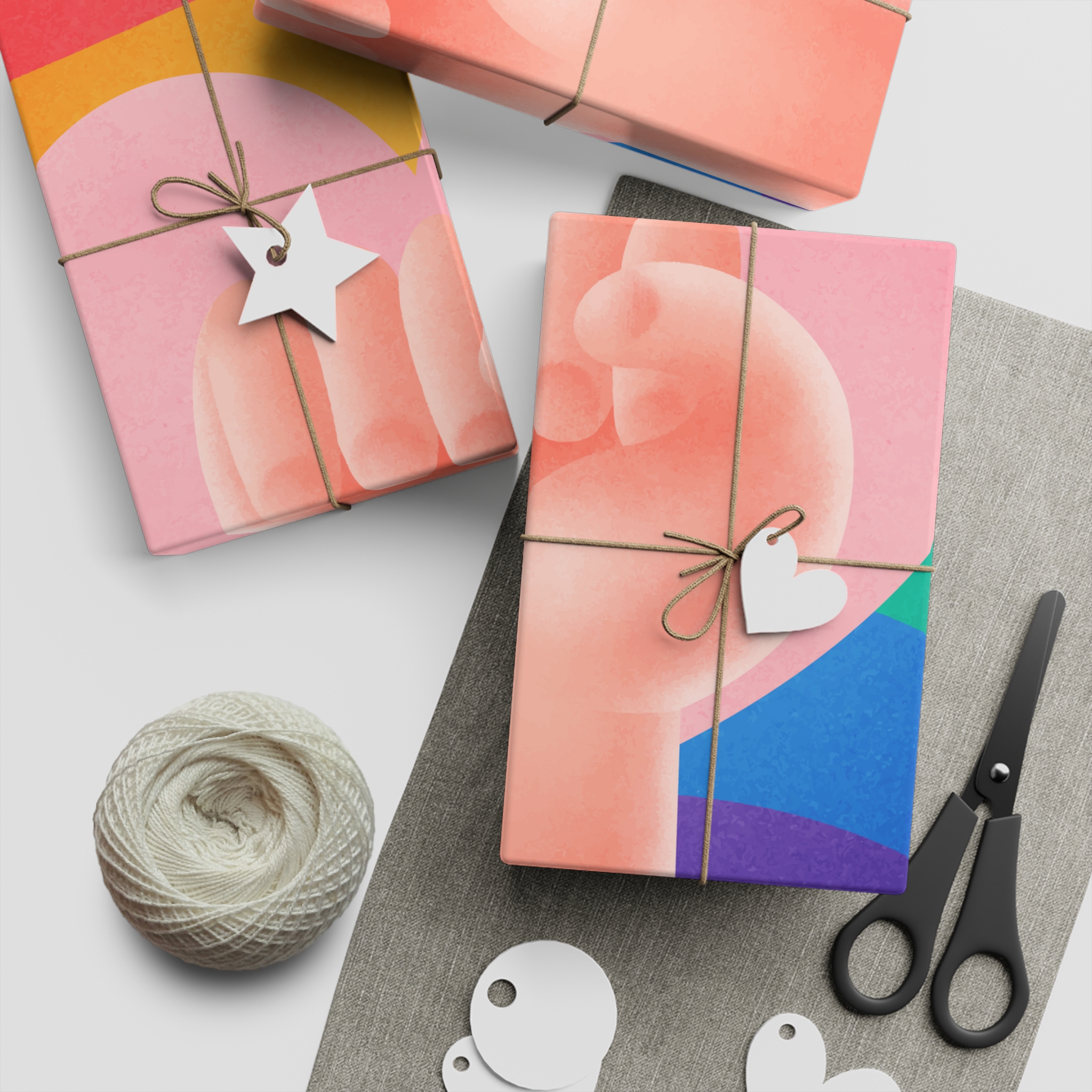 Pride Day Concept 2 Gift Wrapping Paper Sheets 1pc - Image 2