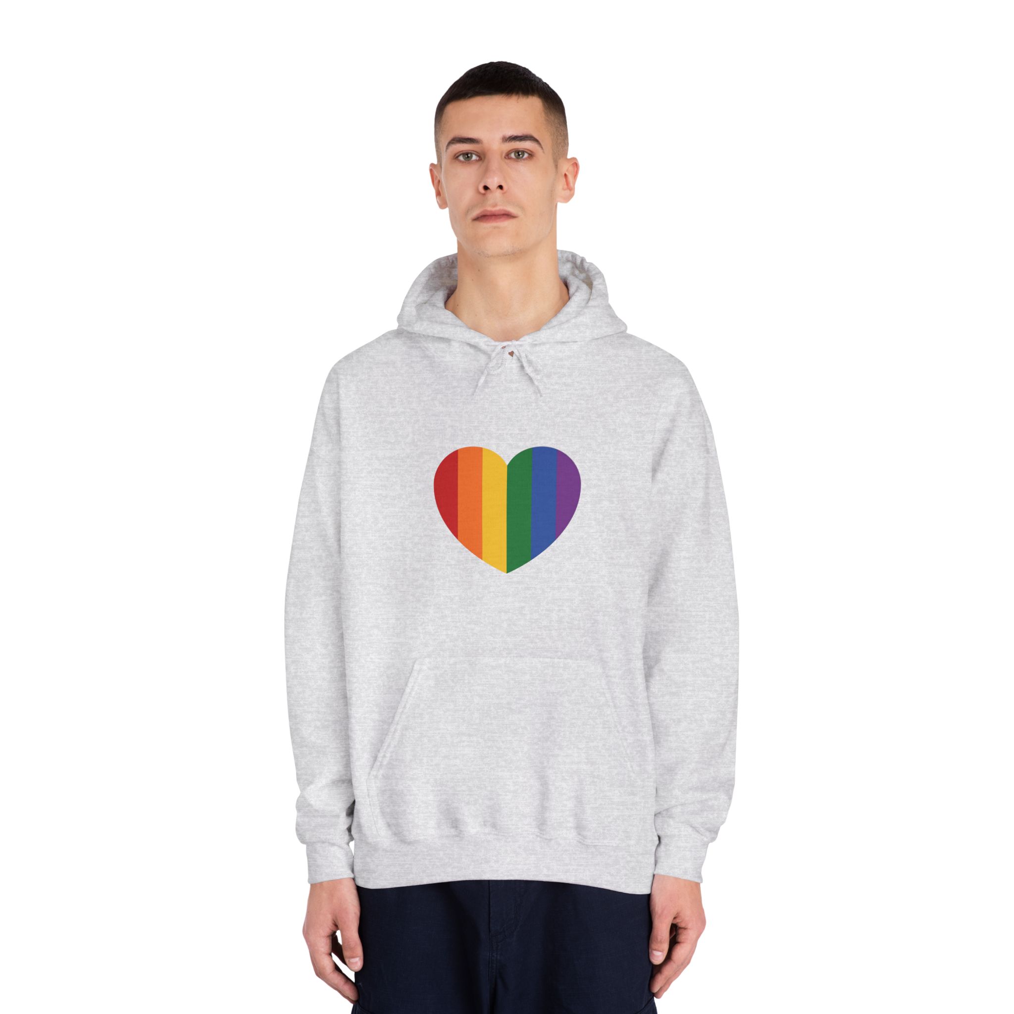 Lgbt Pride Month June Lesbian Gay Bisexual Transgender Lgbtq Flag Rainbow Vector(4) Unisex Dryblend Hooded Sweatshirt - Image 7