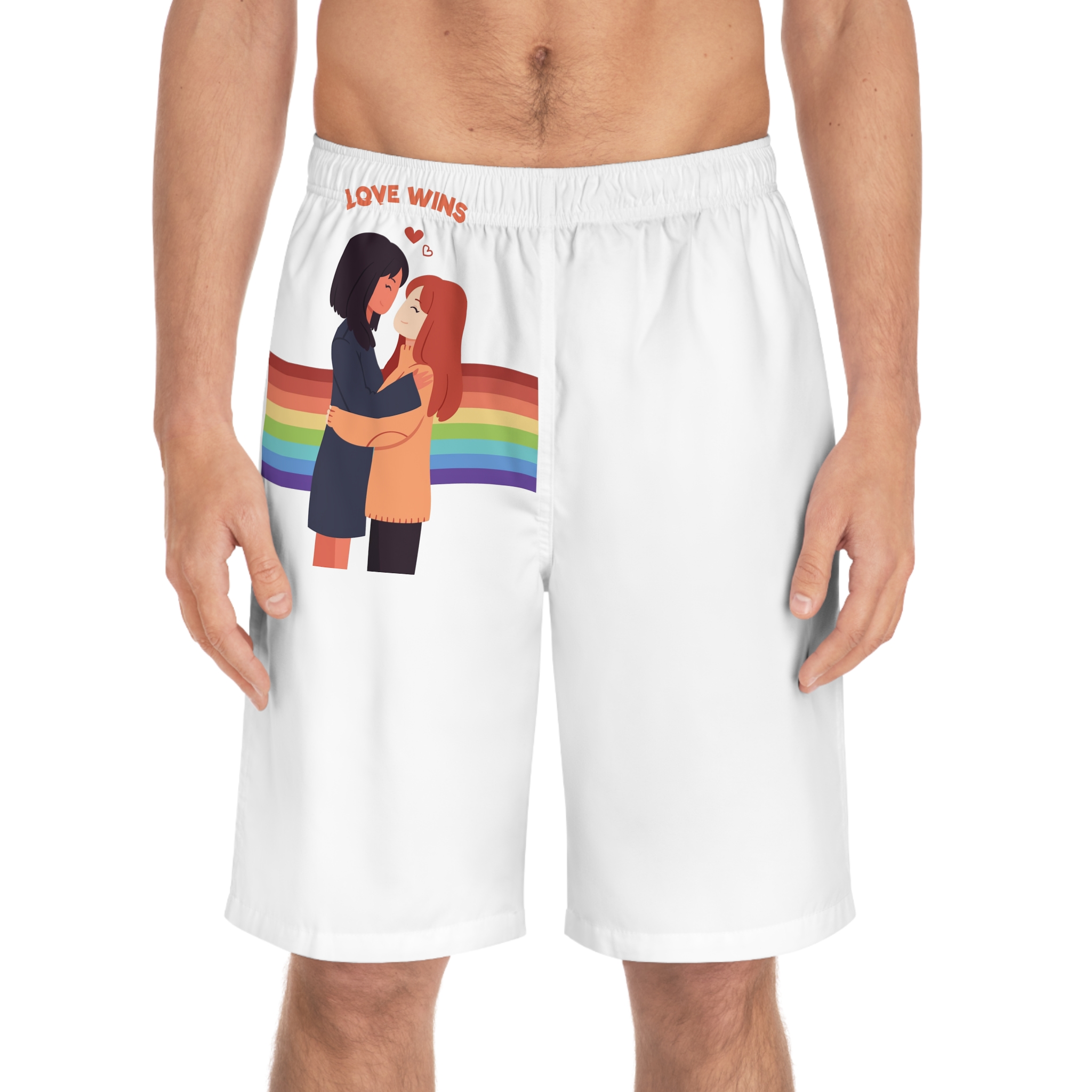 Pride Day People With Women Mens Board Shorts Aop - Image 3
