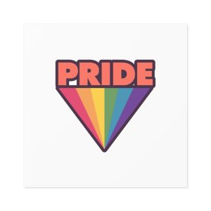 Pride With Rainbow1 Laminate Stickers Square