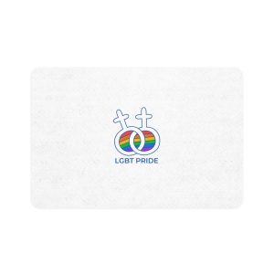 Hand Drawn Pride Month Lgbt Logo Template Pet Food Mat 12x18