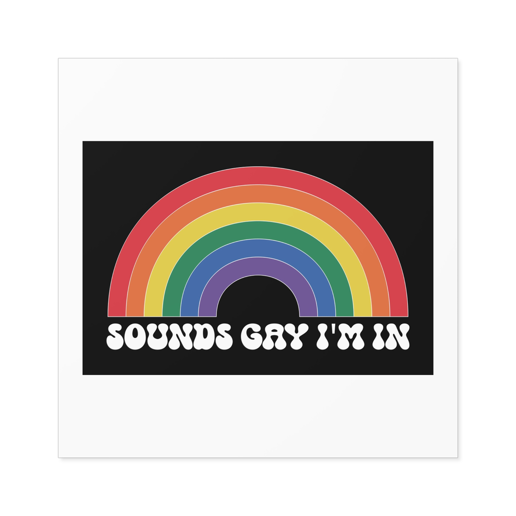 Pride Lgbtq Gay Typography Vector Tshirt Design(7) Laminate Stickers Square - Image 37