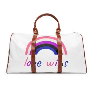Colorful Rainbow Shape Gender Fluid Pride Flag Happy Pride Day Lgbtqia Community Pride Month Vector Hand Drawn Doodle Posters Stickers Logo Cards Waterproof Travel Bag