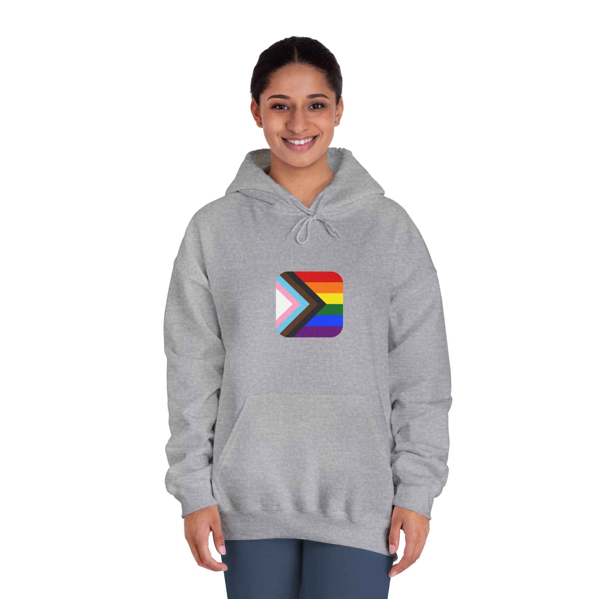 New Pride Flag Lgbtq Vector Illustartion Unisex Dryblend Hooded Sweatshirt - Image 16