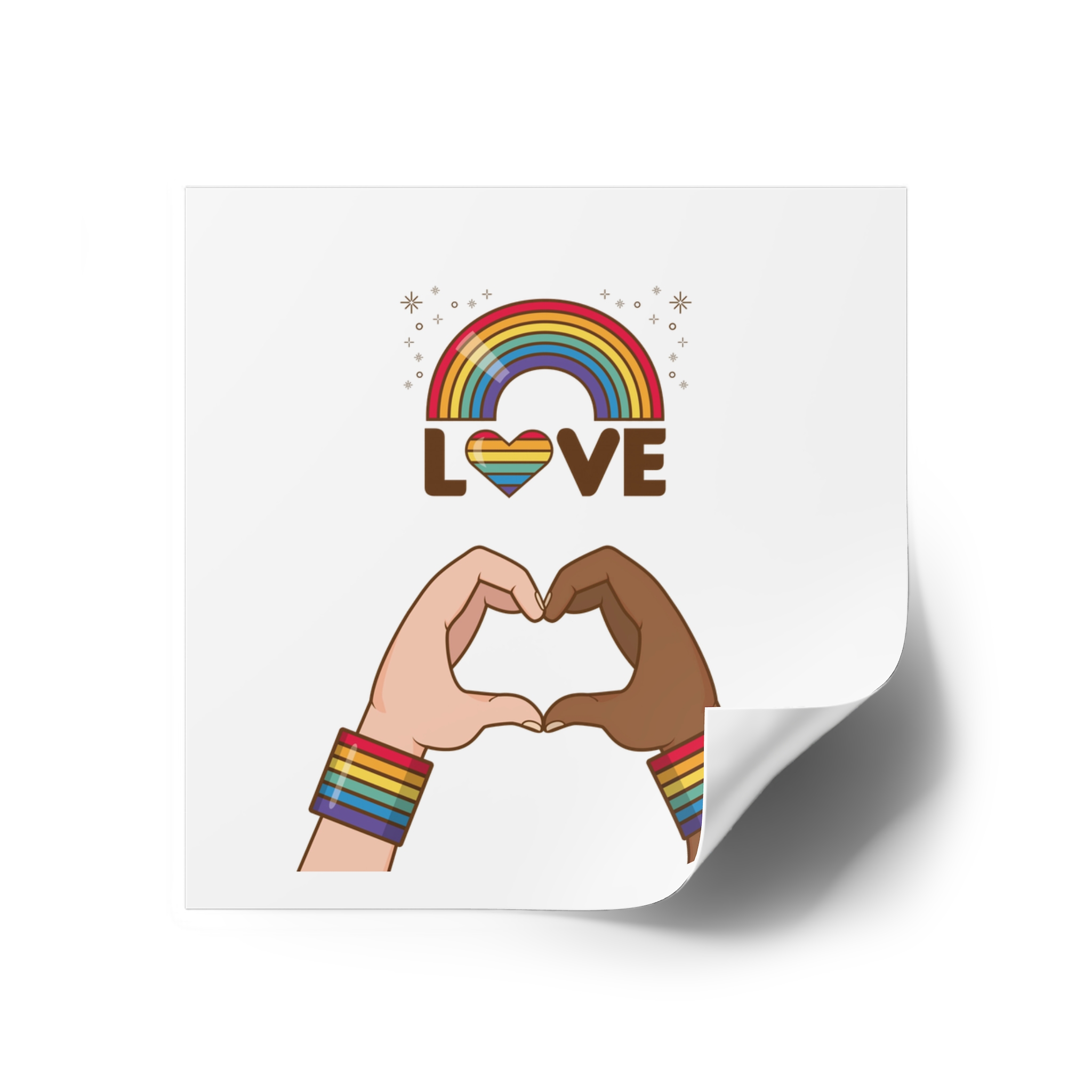 Lgbt Pride Element Collection Laminate Stickers Square - Image 70