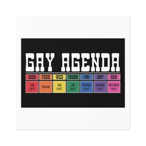 Poster That Says Pay Attention It Laminate Stickers Square