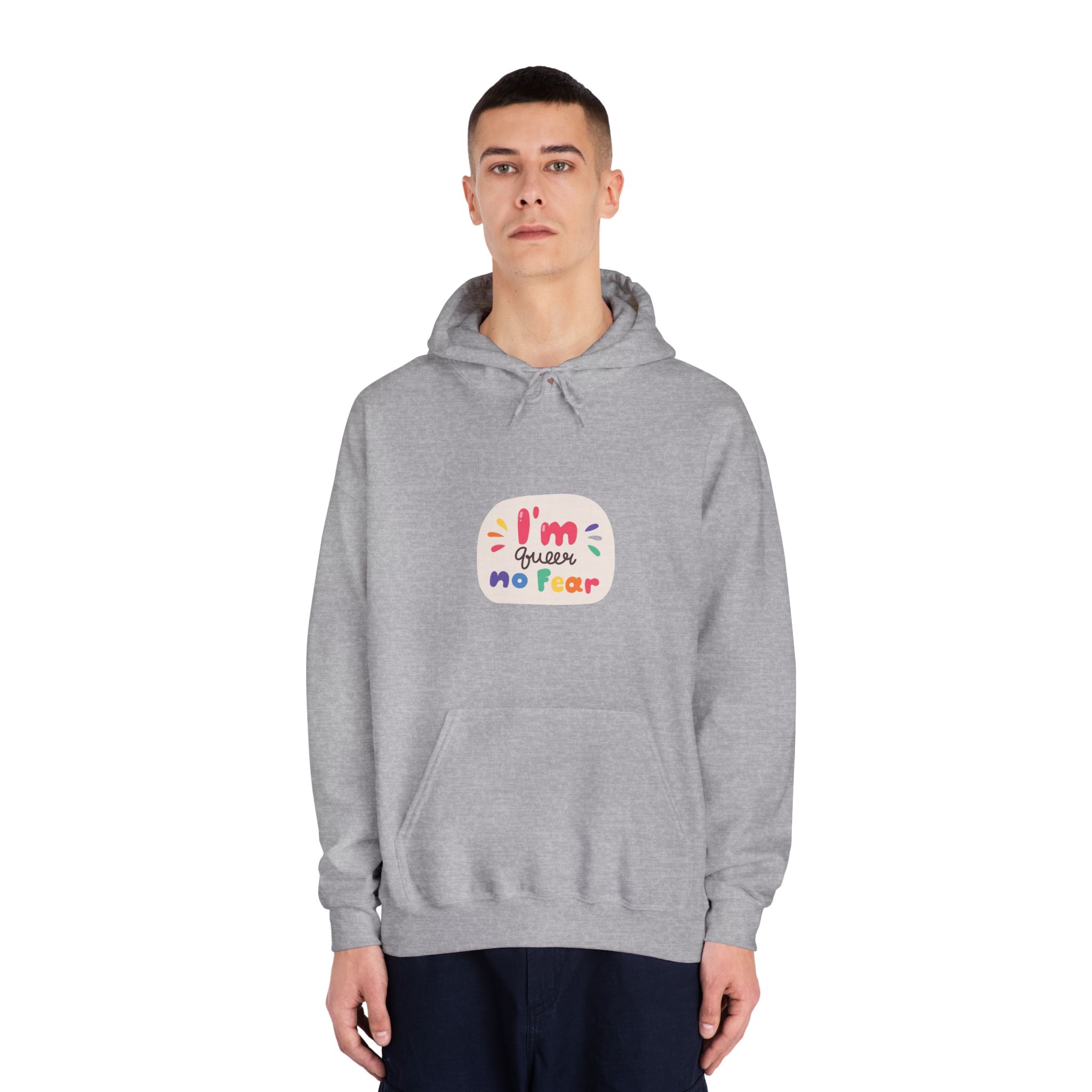 Lgbt Sticker Pack White Background Lgbtq Set Symbol Lgbt Pride Community Rainbow Elements Vector Hand Draw Illustration Hand Drawn Lettering(3) Unisex Dryblend Hooded Sweatshirt - Image 15