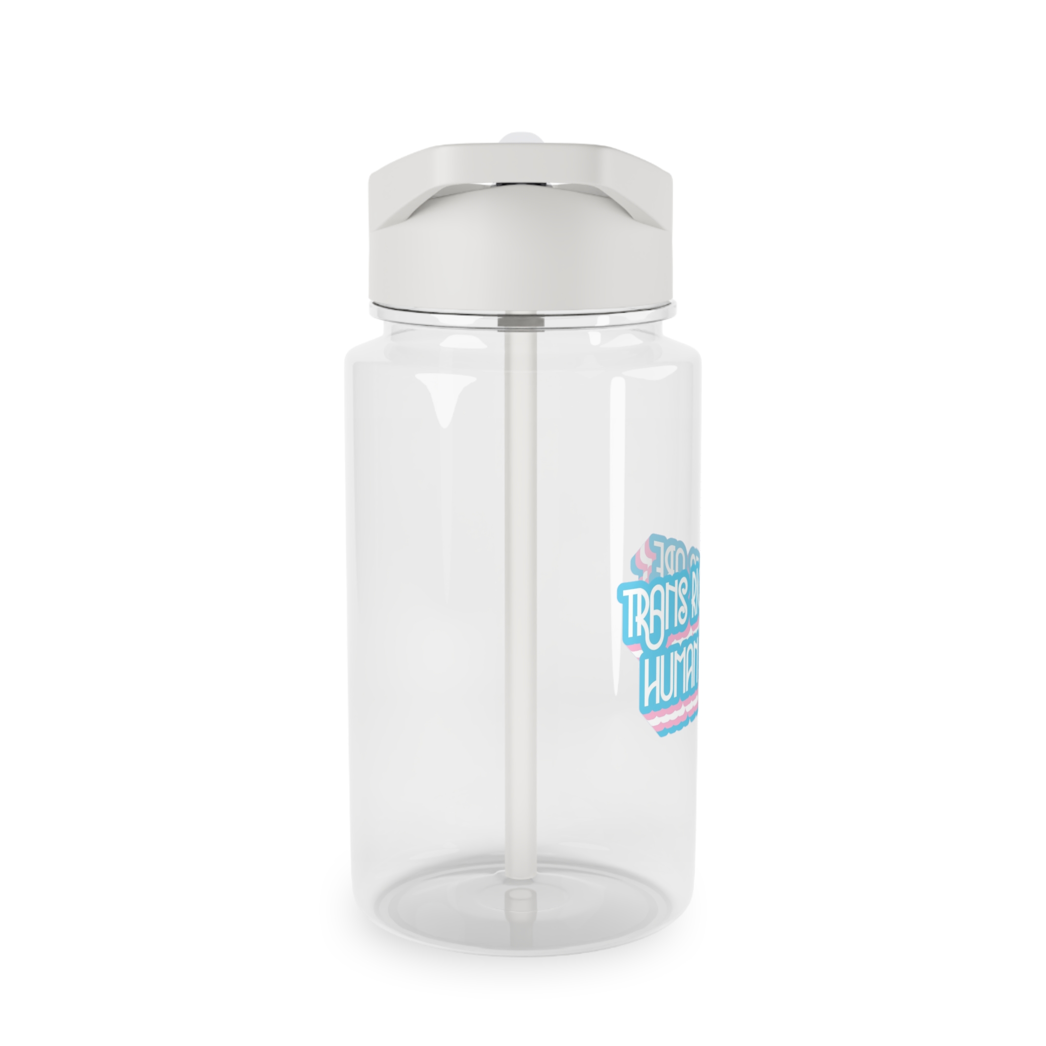 Pride Day Lettering With Human Rights Tritan Water Bottle - Image 4