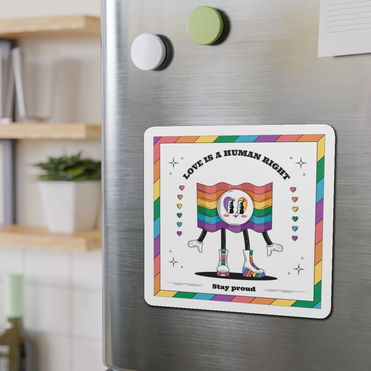 Hand Drawn Illustration Pride Month Celebration(5) Die Cut Magnets - Image 15