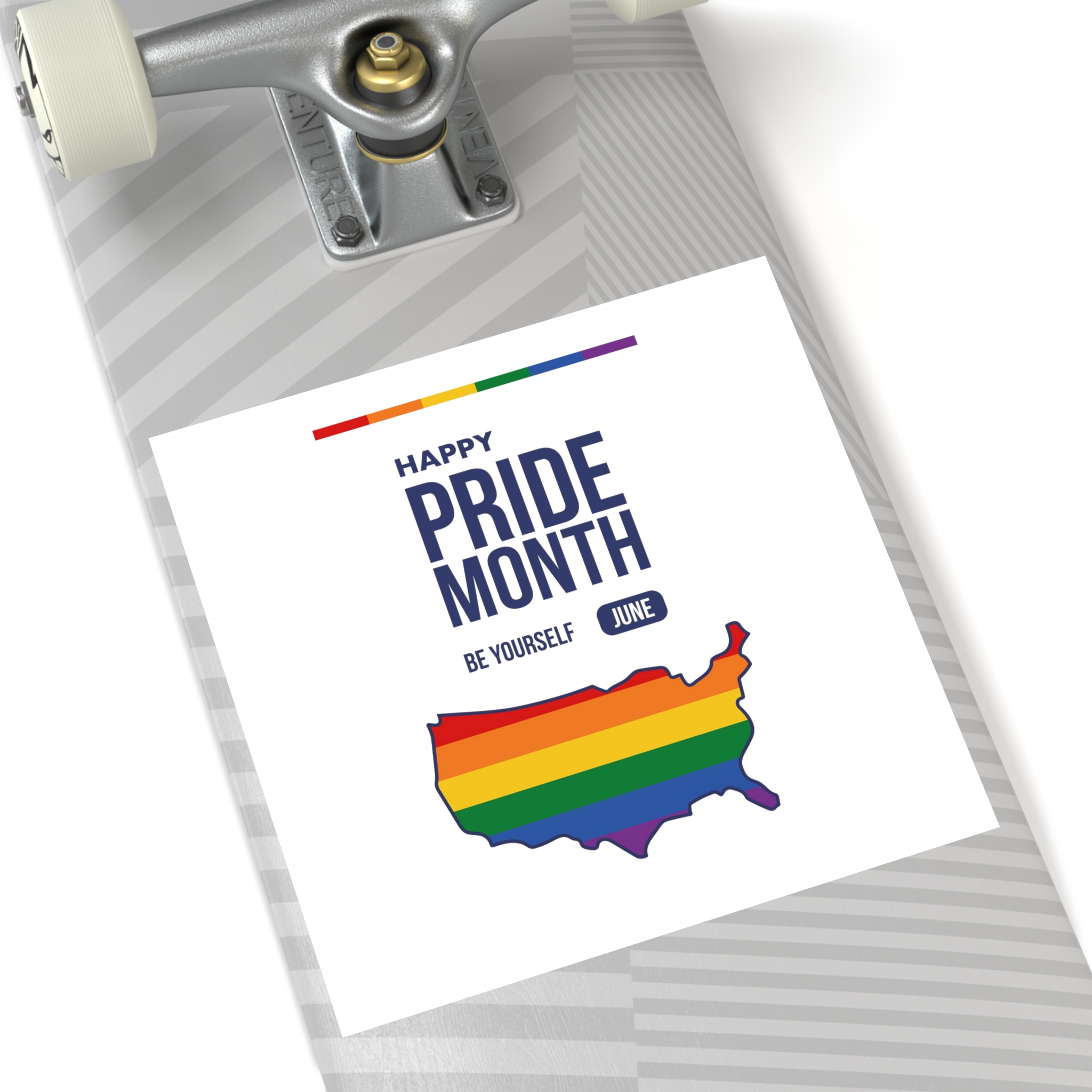 Lgbt Pride Month June 2026 Lesbian Gay Bisexual Transgender Lgbtq Flag Rainbow Love Vector (2) Laminate Stickers Square - Image 52
