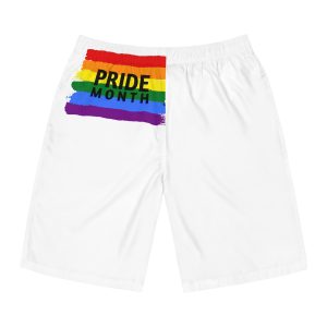 Grunge Pride Month Flag Background Mens Board Shorts Aop