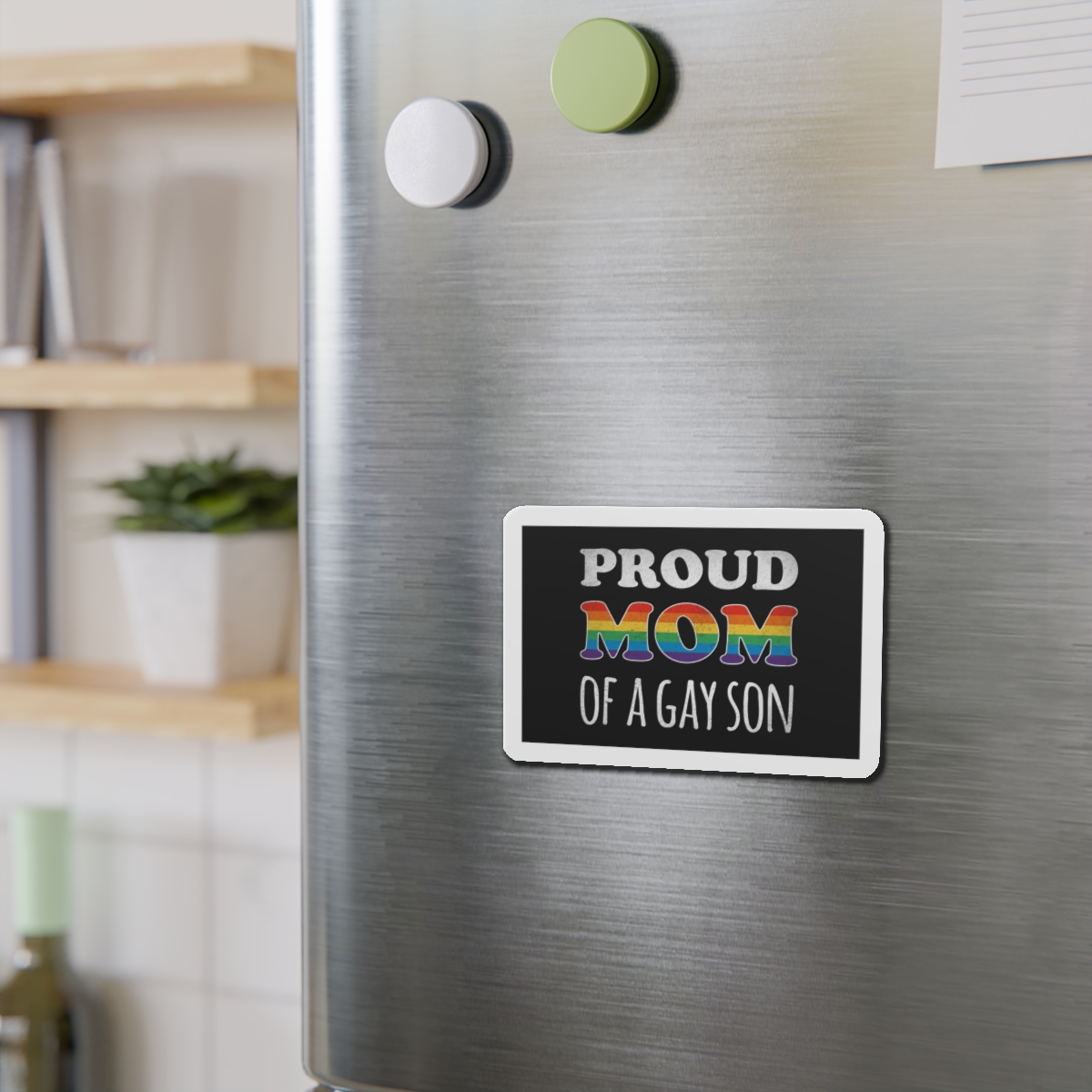 Mother Day Pride Rainbow Typography Vector Premium T Shirt(4) Die Cut Magnets - Image 9