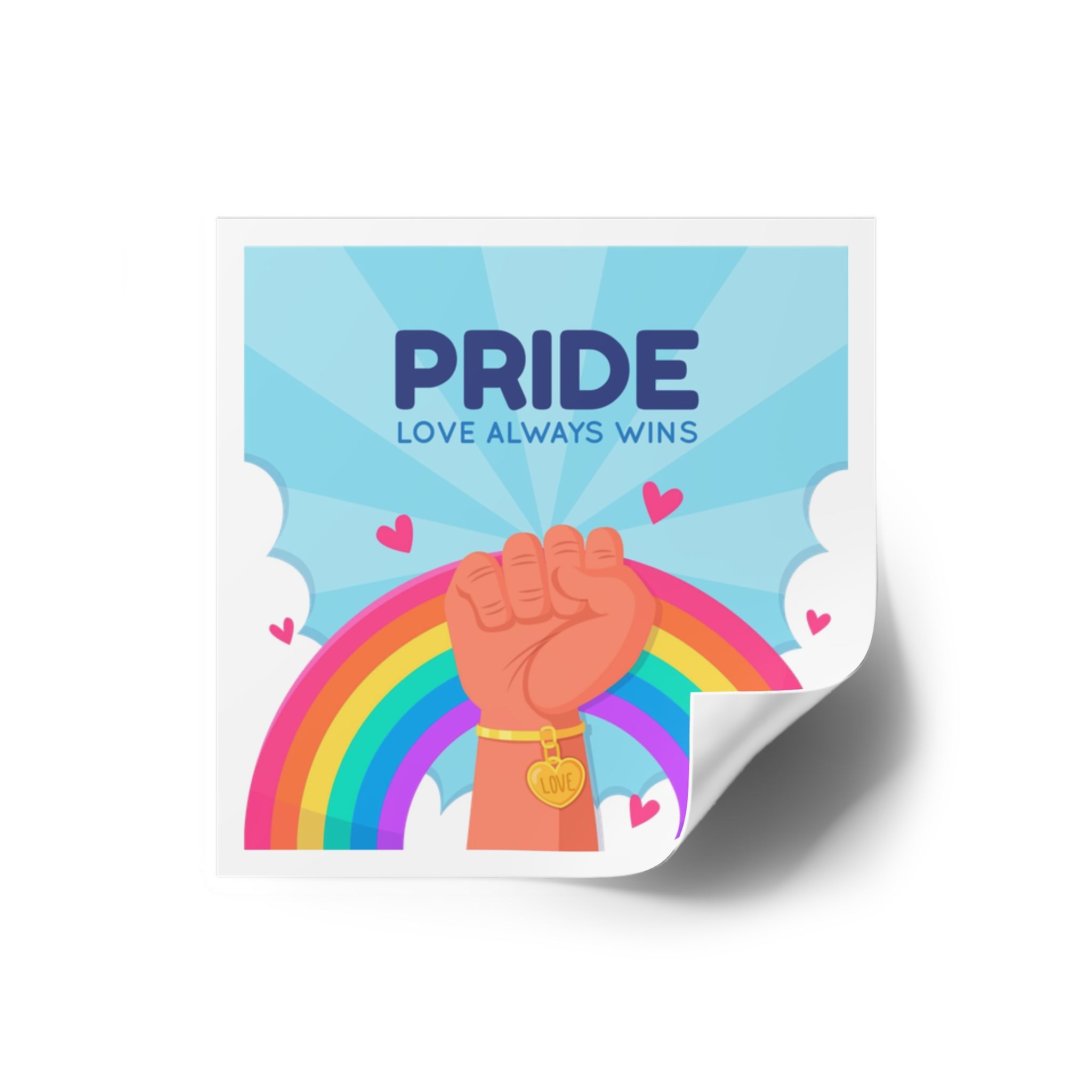 Pride Day Concept Laminate Stickers Square - Image 2
