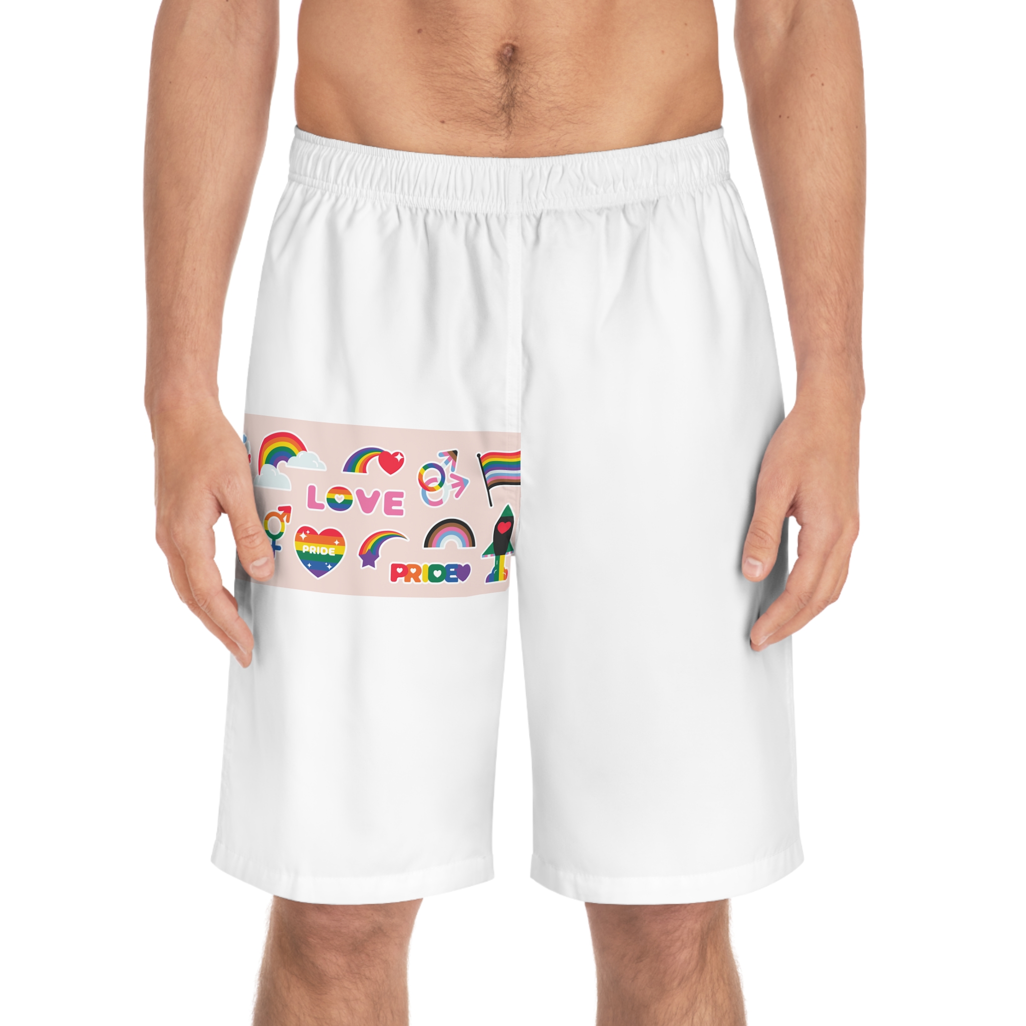 Lesbian Pride Design 050ECB Mens Board Shorts Aop - Image 3