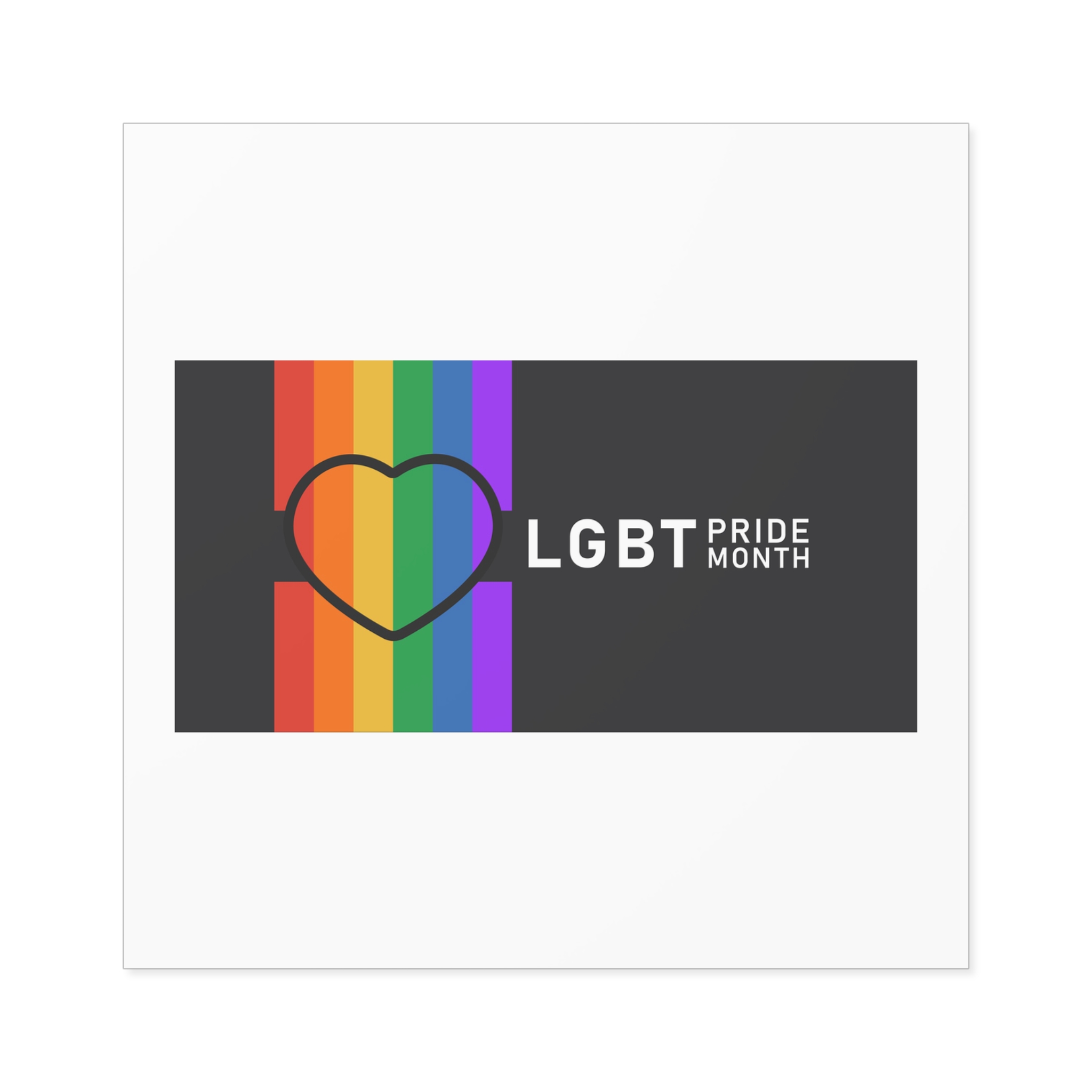 Pride Day Lgbtq Bg Laminate Stickers Square - Image 41