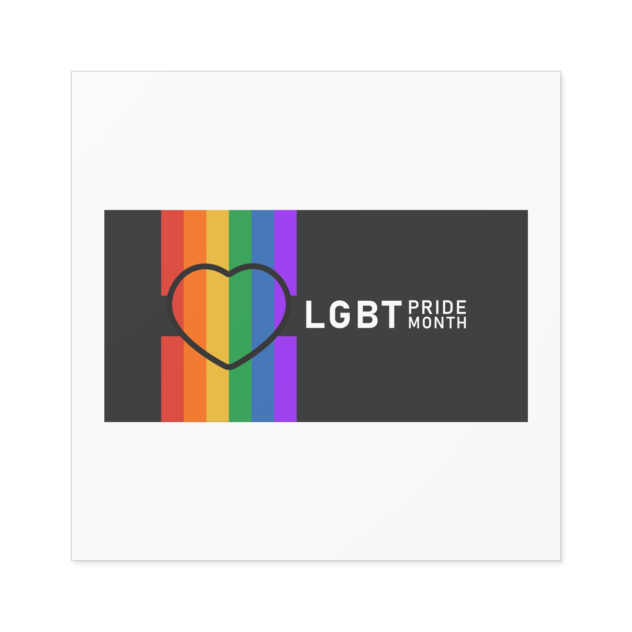 Pride Day Lgbtq Bg Laminate Stickers Square - Image 57