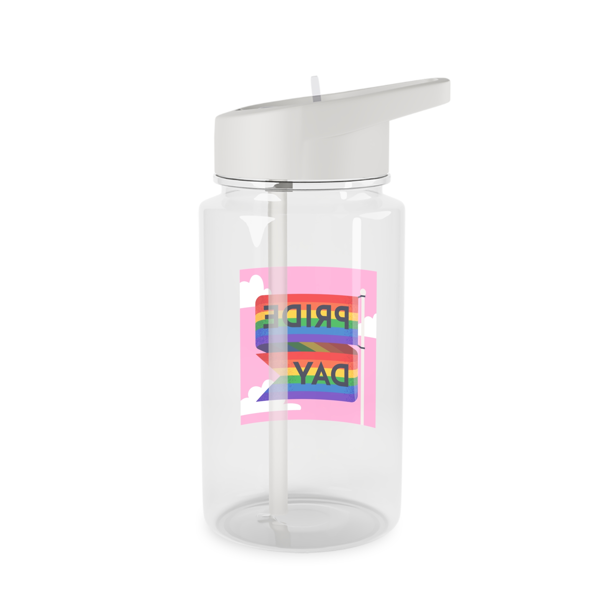 Pride Day Flag Illustration Tritan Water Bottle - Image 2