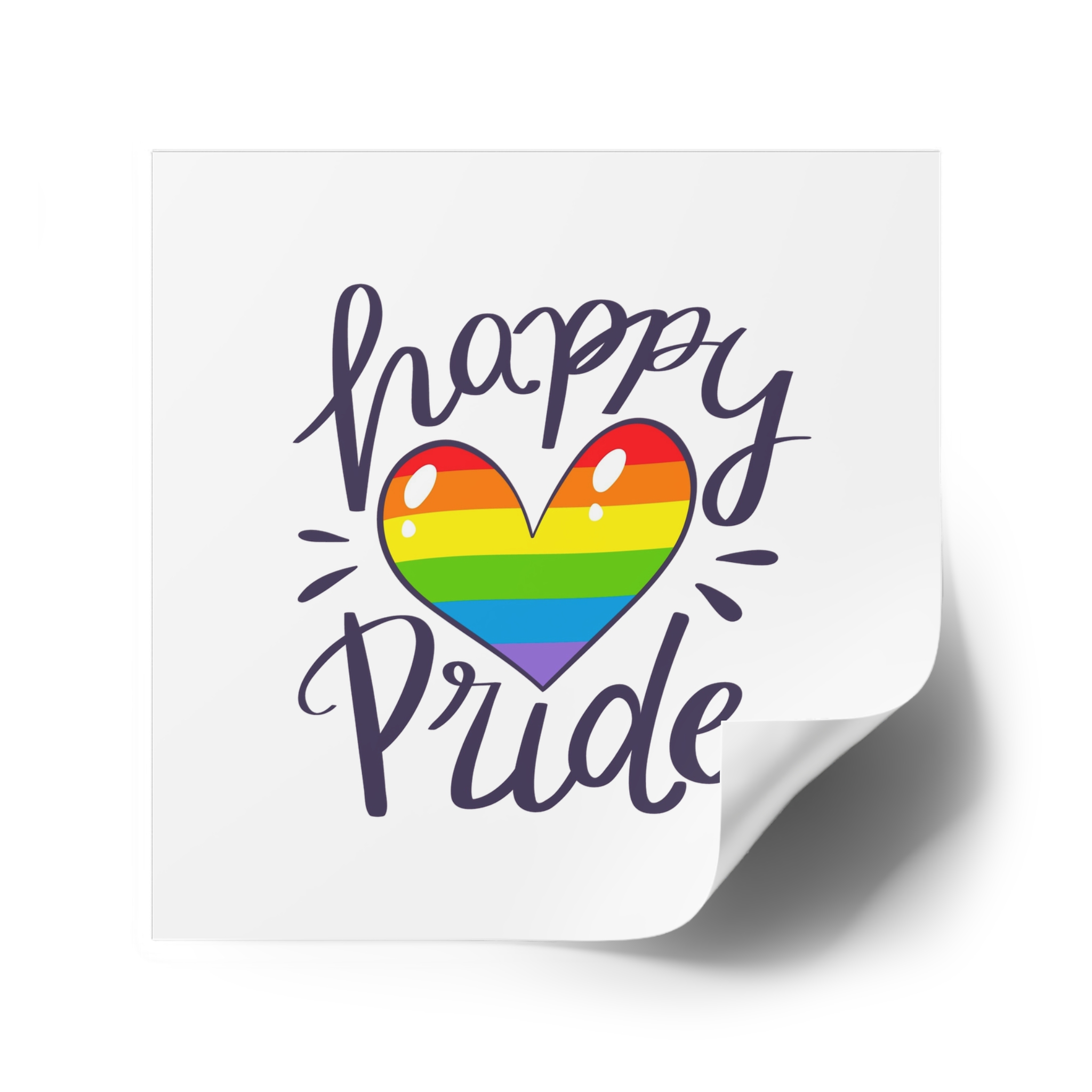 Pride Day Concept (1) Laminate Stickers Square - Image 34
