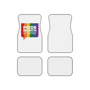 Lgbt Pride Month June Lgbt Flag Rainbow Flag Love Concept Vector Illustration Poster (1) Car Mats Set Of 4