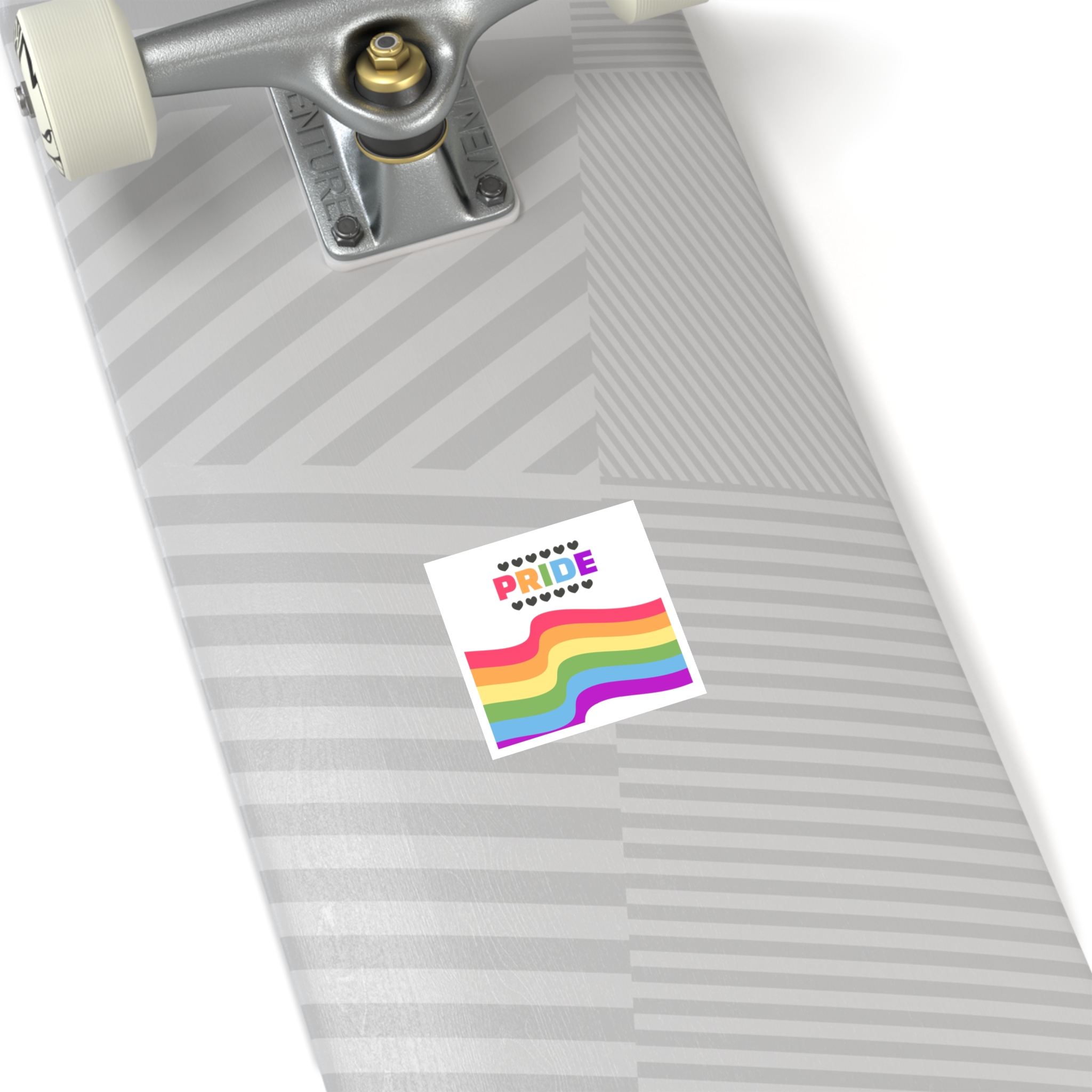 Pride Background With Flag Lgbtq Pride Laminate Stickers Square - Image 12
