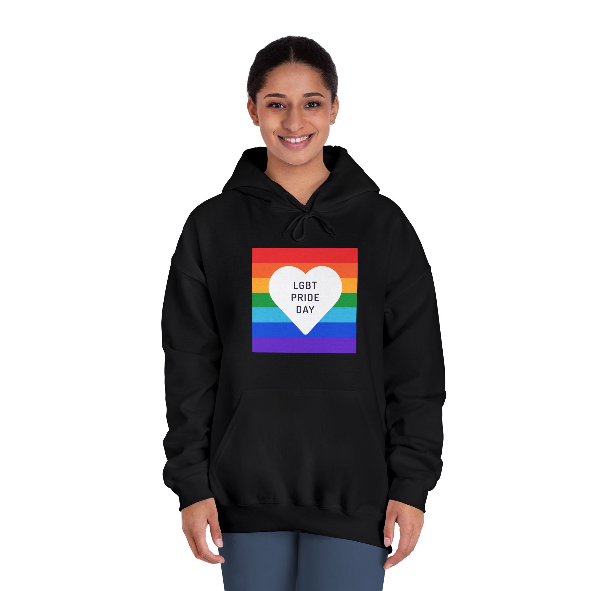 Pride Day 1 Unisex Dryblend Hooded Sweatshirt - Image 12