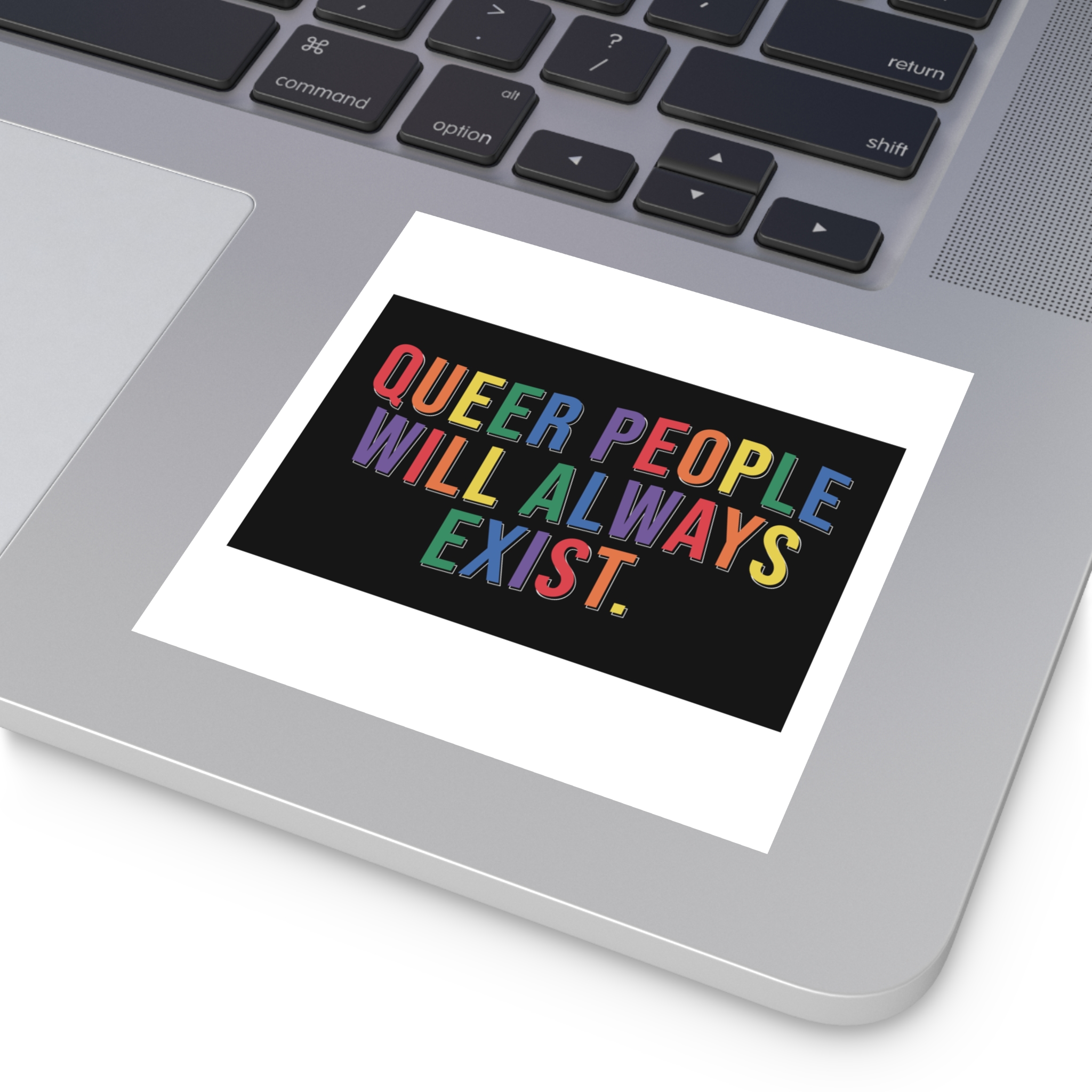 Pride Lgbtq Gay Typography Vector Tshirt Design(12) Laminate Stickers Square - Image 19