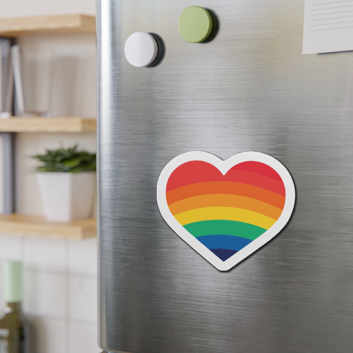 Pride Day Month Lgbt Heart With Rainbow Colors Die Cut Magnets - Image 15