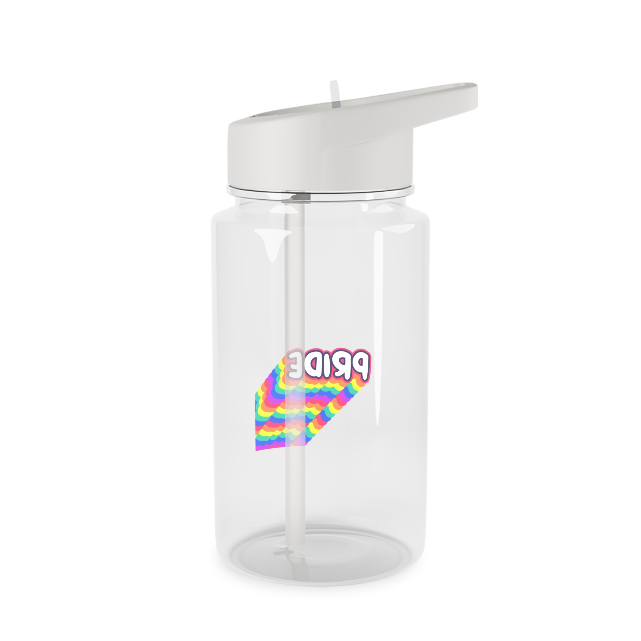 Pride Text Lettering Pride Month Celebration Poster Tritan Water Bottle - Image 2