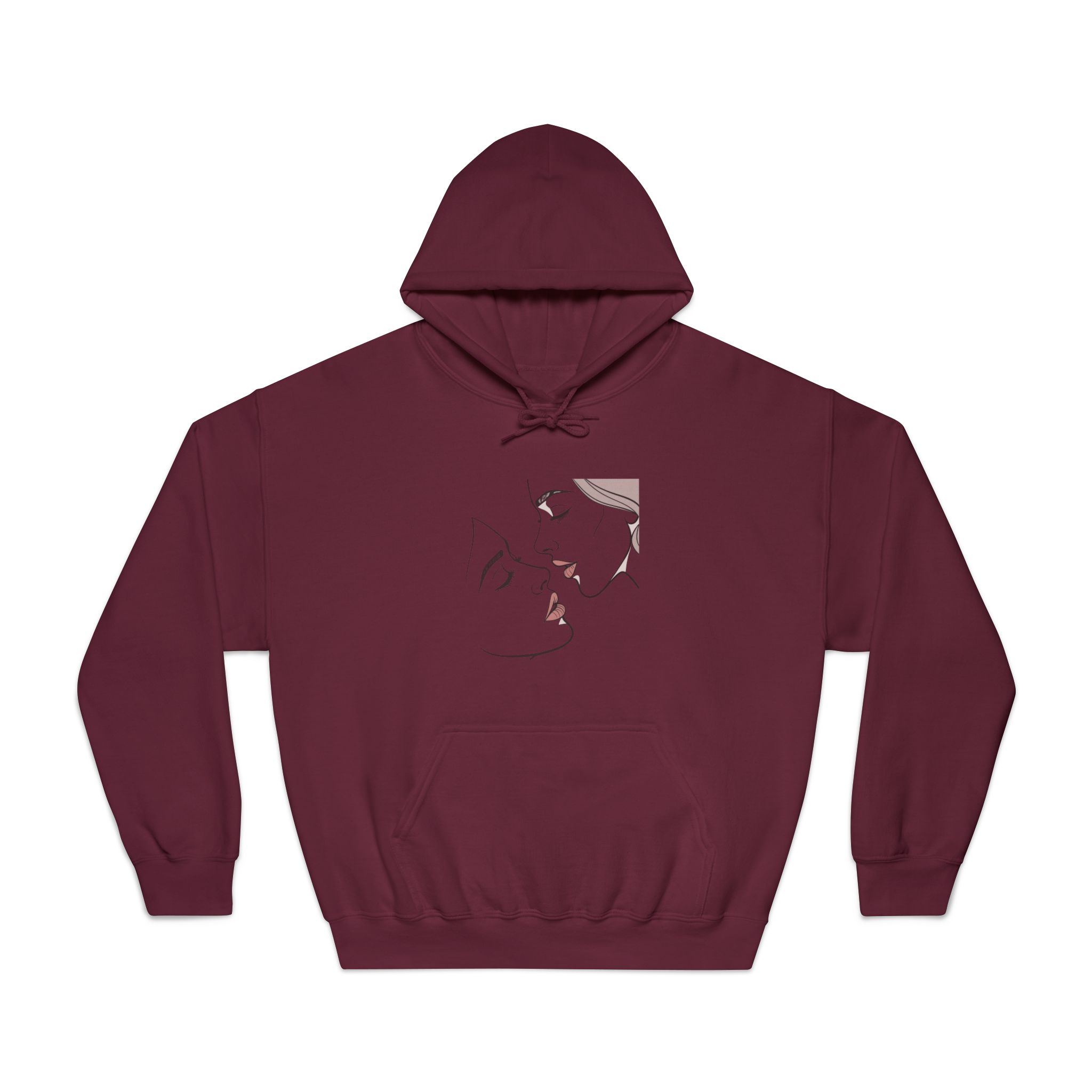 Perfect Lip Set Open Close Smooches (1) Unisex Dryblend Hooded Sweatshirt - Image 17