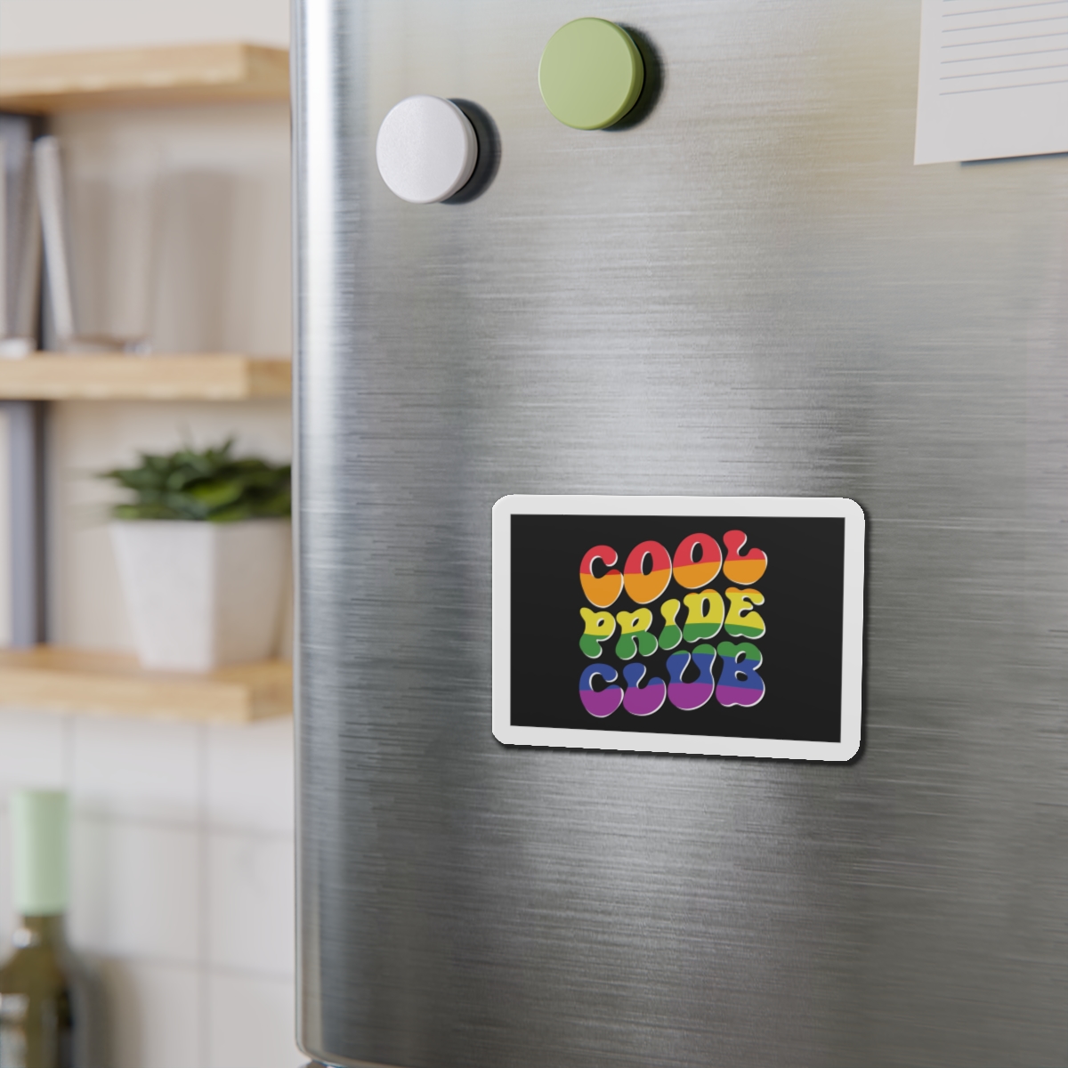 Word Cool Black Background Die Cut Magnets - Image 9