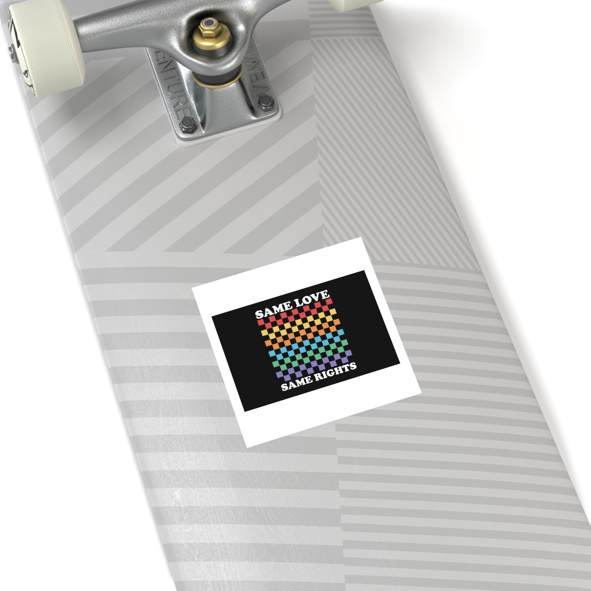 Pride Lgbt Gay Typography T Shirt Design Laminate Stickers Square - Image 20