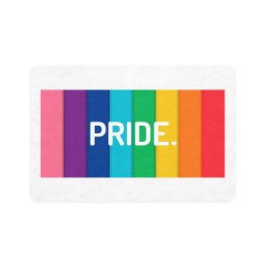 Rainbow Colored Background With Pride Concept Pride Month Pet Food Mat 12x18