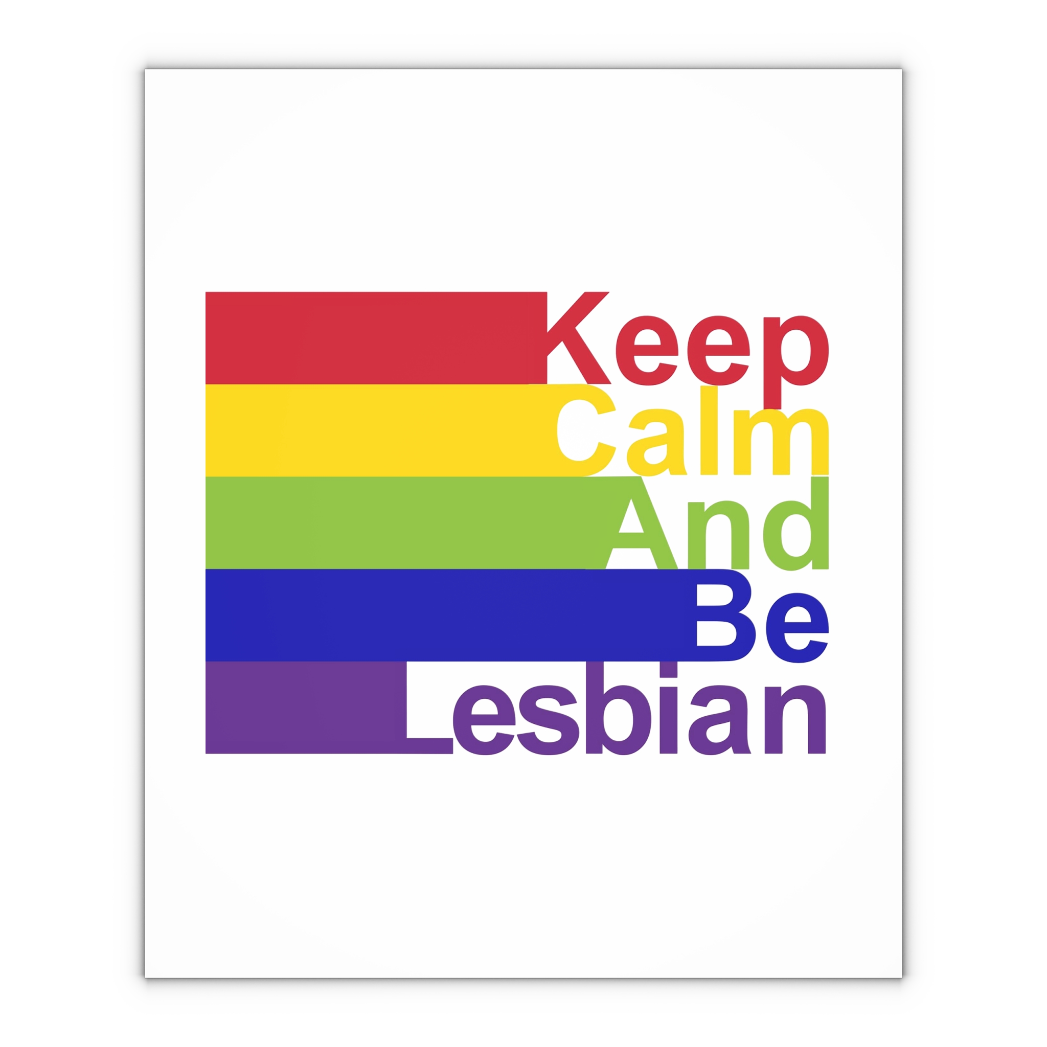 Lgbt Concept Motivating Phrase Colors Rainbow Keep Calm Be Yourself Gift Wrapping Paper Sheets 1pc - Image 4