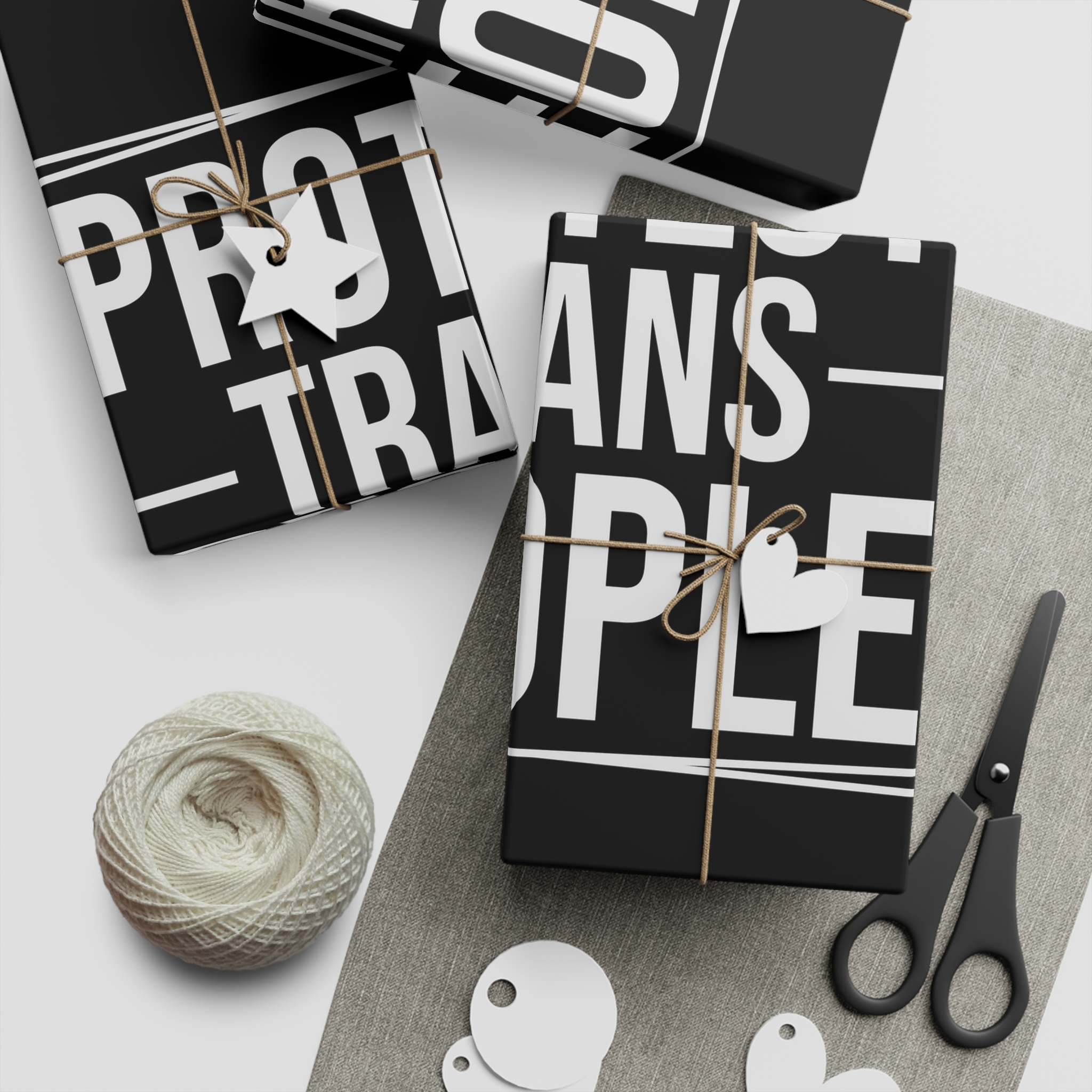 Feminism Tshirt Design Feminist Shirt Protect Trans People Gift Wrapping Paper Sheets 1pc - Image 2