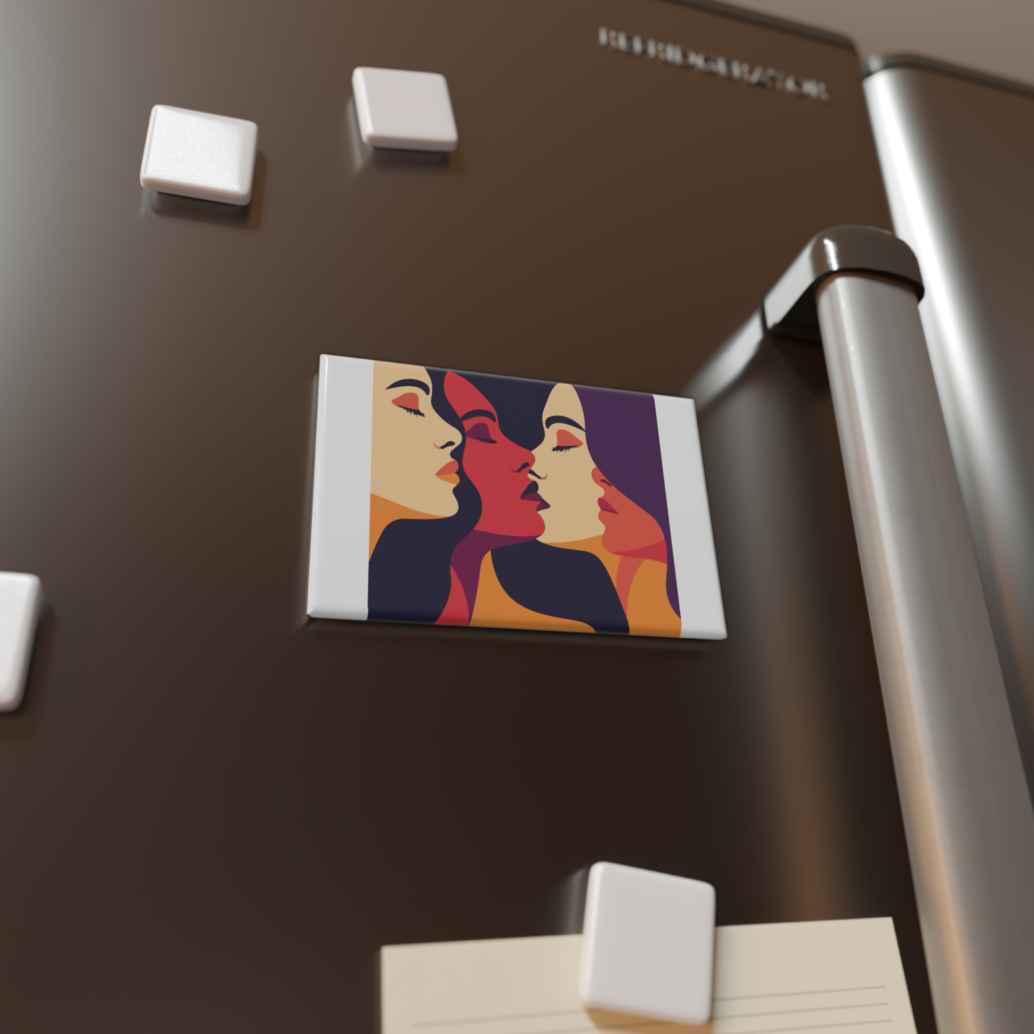 Lesbian Pride Design E09359 Button Magnet Rectangle 1 And 10 Pcs - Image 8
