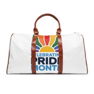 Celebrating Pride Month Colorful Graphic Design (1) Waterproof Travel Bag