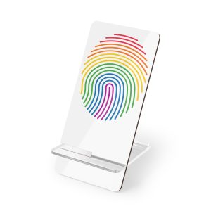 Finger Print Rainbow Pride Love Illustration Mobile Display Stand For Smartphones