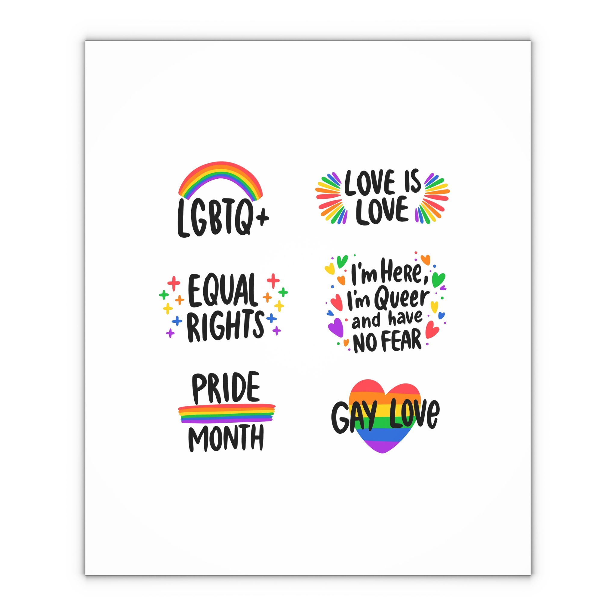 Labels Design Pride Day Event (1) Gift Wrapping Paper Sheets 1pc - Image 4