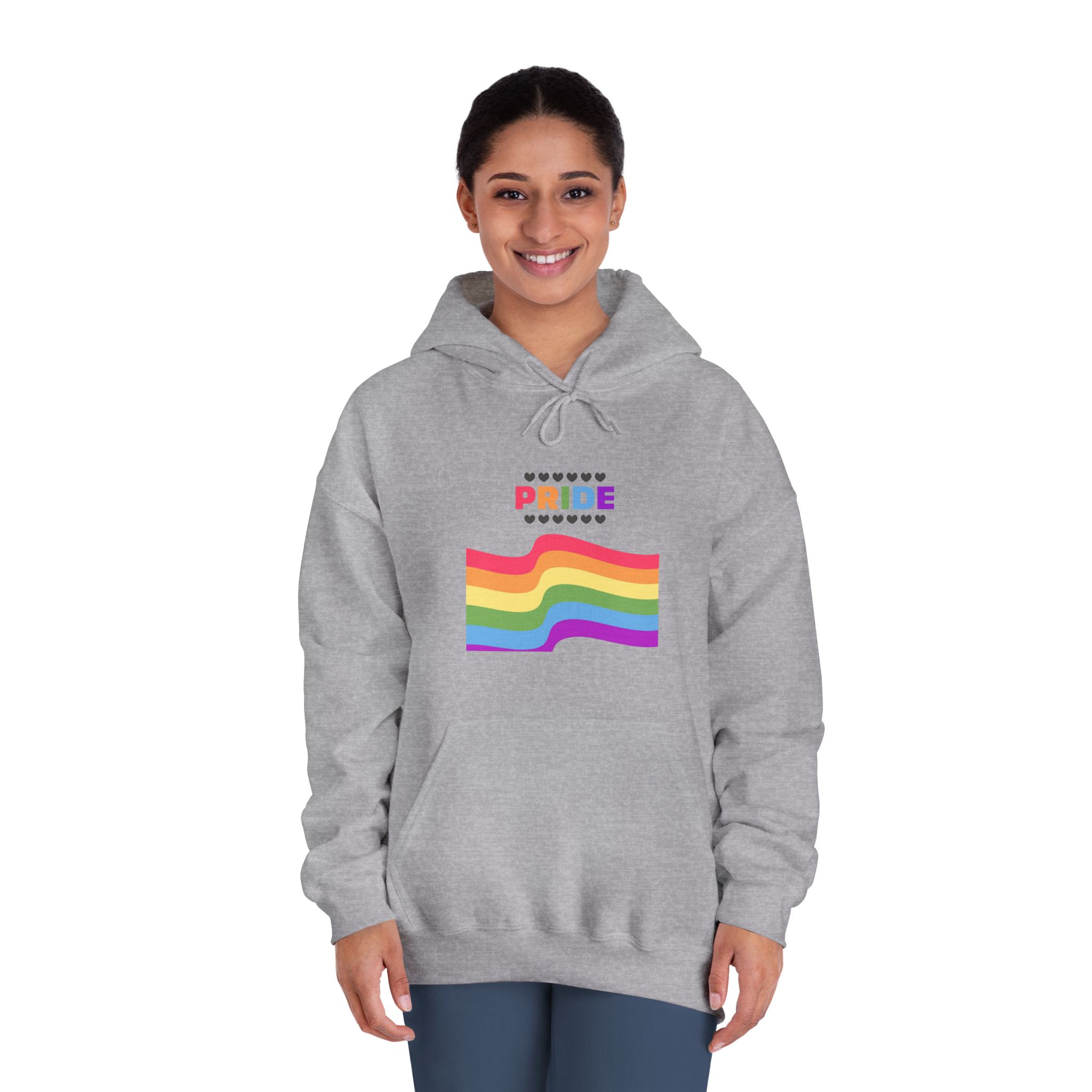 Pride Background With Flag Lgbtq Pride Unisex Dryblend Hooded Sweatshirt - Image 16