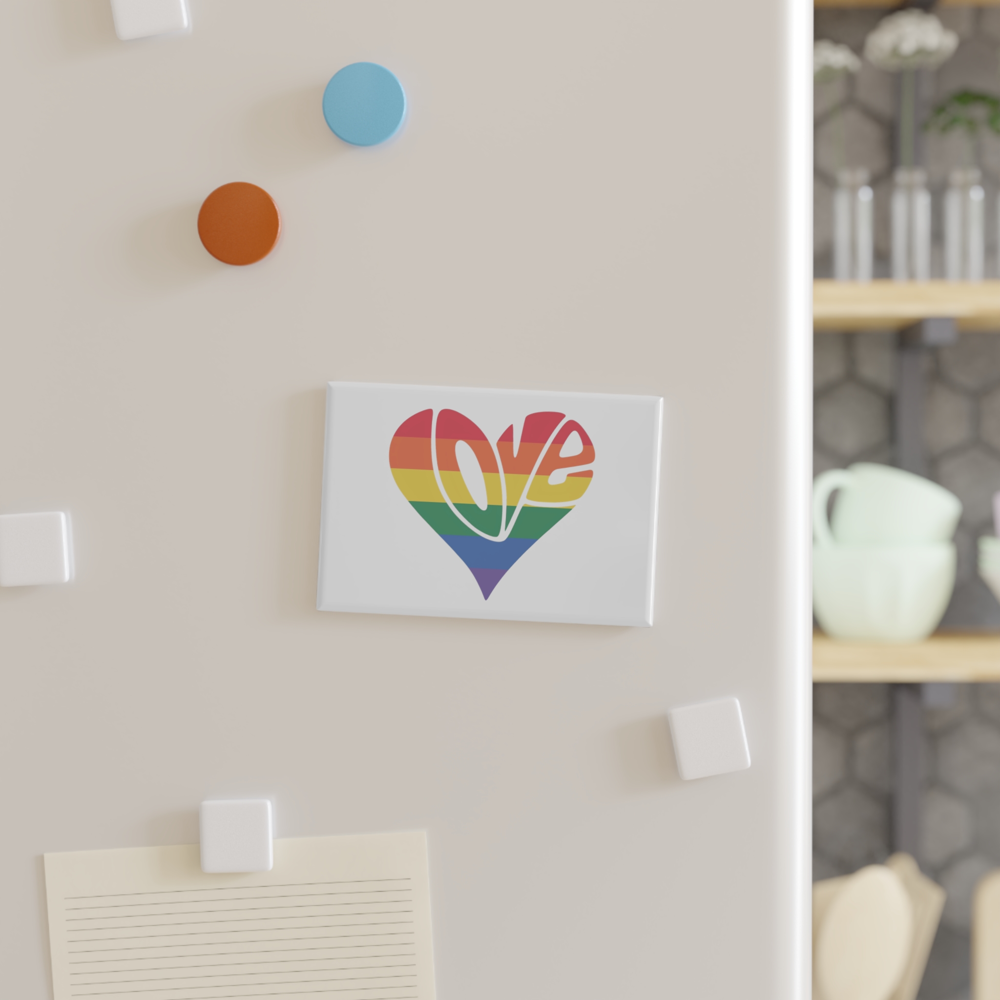 Pride Lgbt Gay Retro Tshirt Design Button Magnet Rectangle 1 And 10 Pcs - Image 7