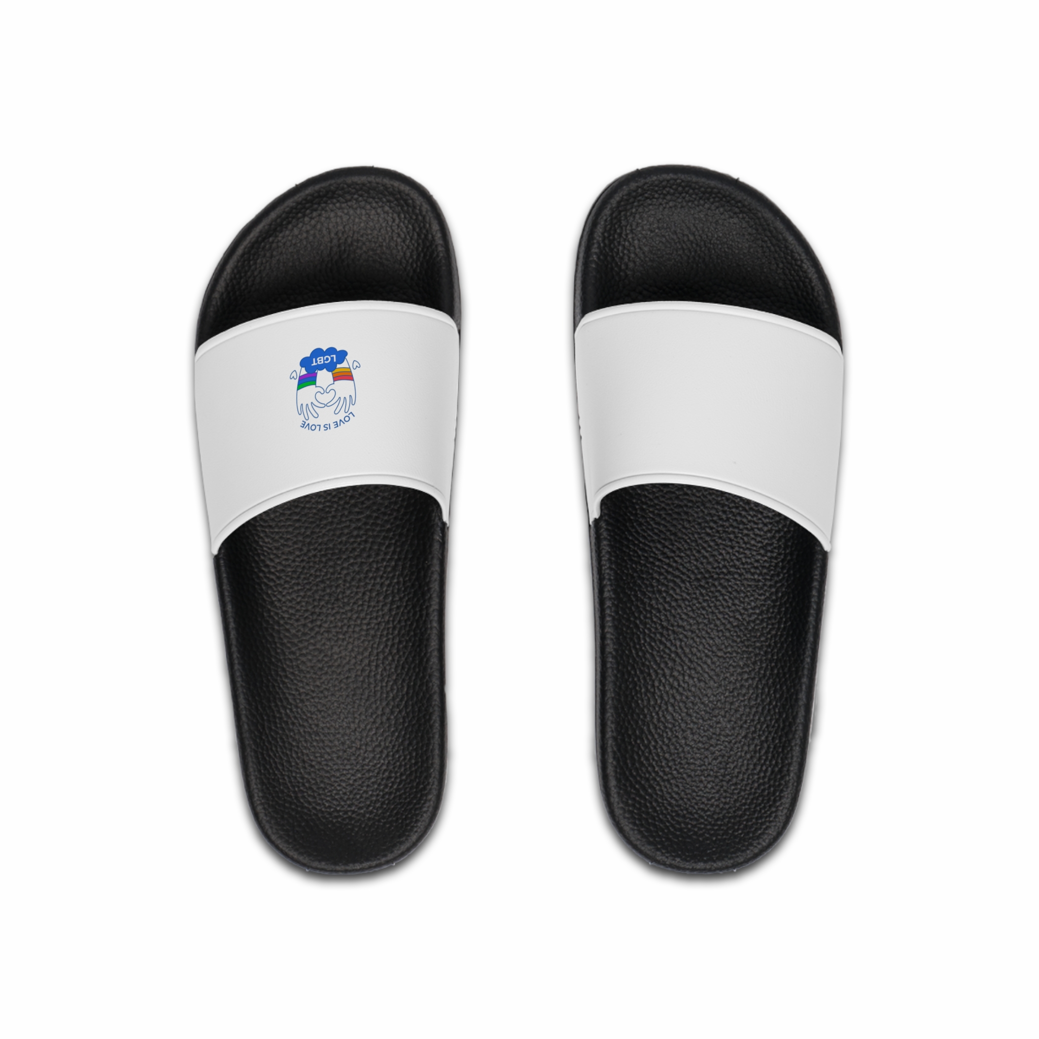 Hand Drawn Pride Month Lgbt Logo Template(1) Mens Slide Sandals