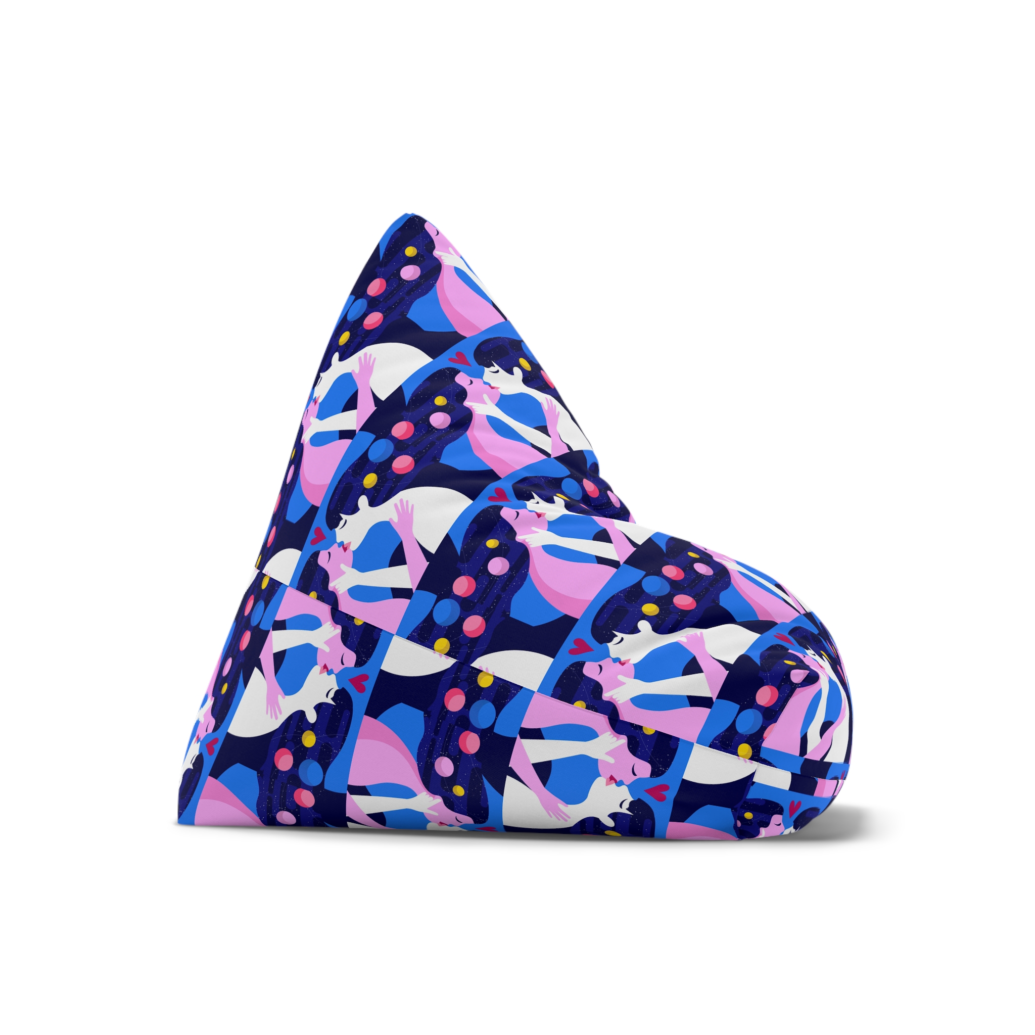 Lesbian Pride Design 4C2A53 Bean Bag Chair Cover - Image 7