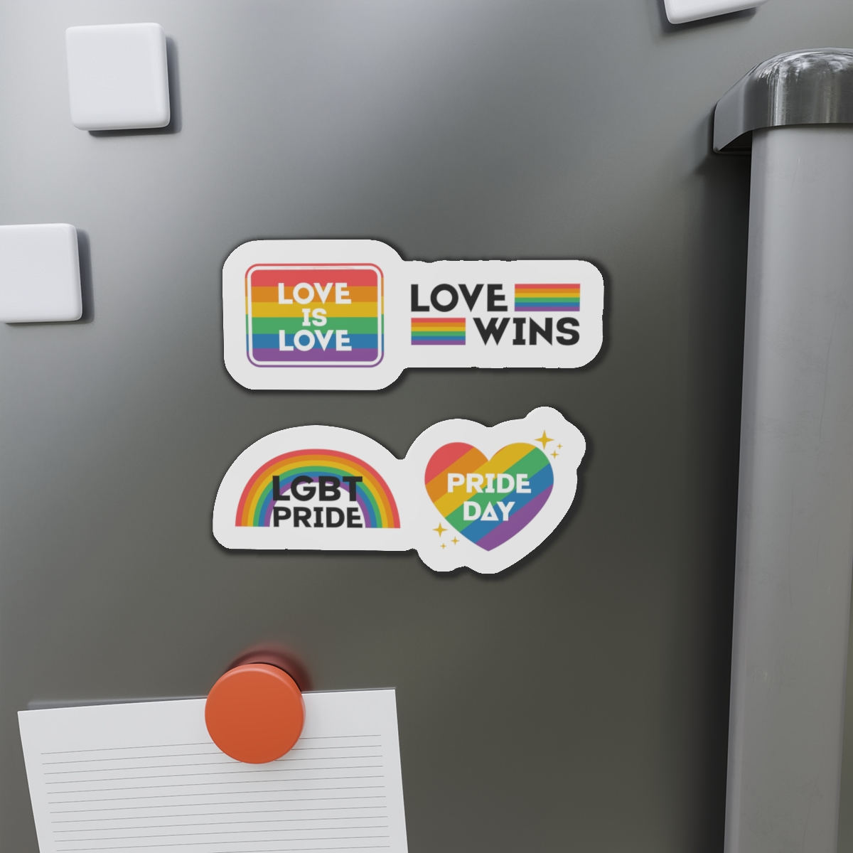 Pride Day Label Collection Design Die Cut Magnets - Image 14