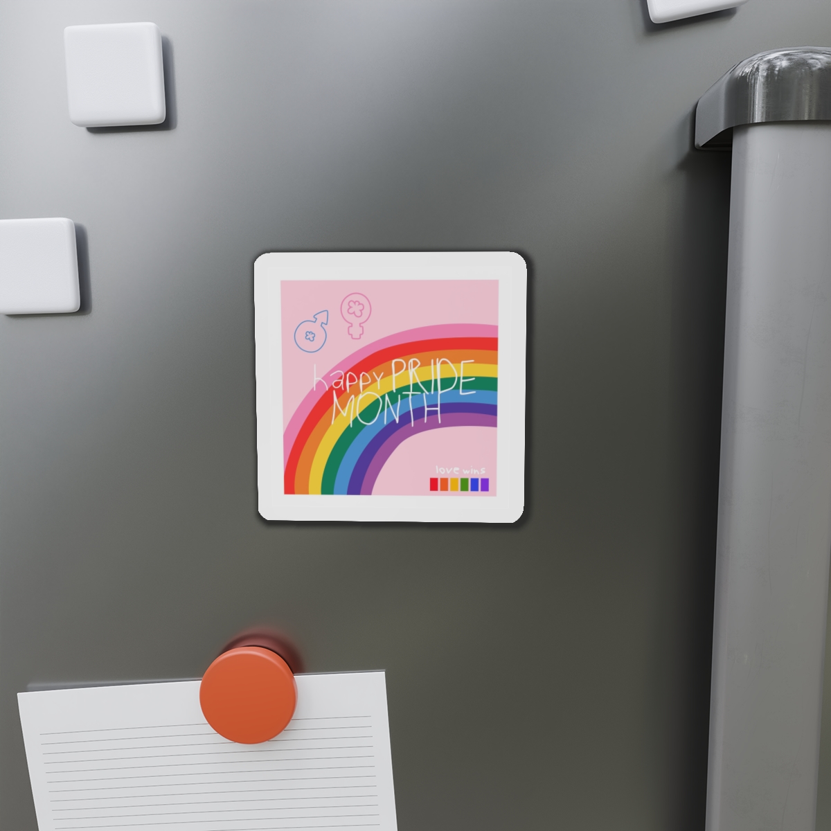 Lesbian Pride Design 7627EE Die Cut Magnets - Image 8