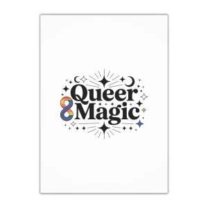Queer Magic T Shirt Design Isolated White Background Gift Wrapping Paper Sheets 1pc