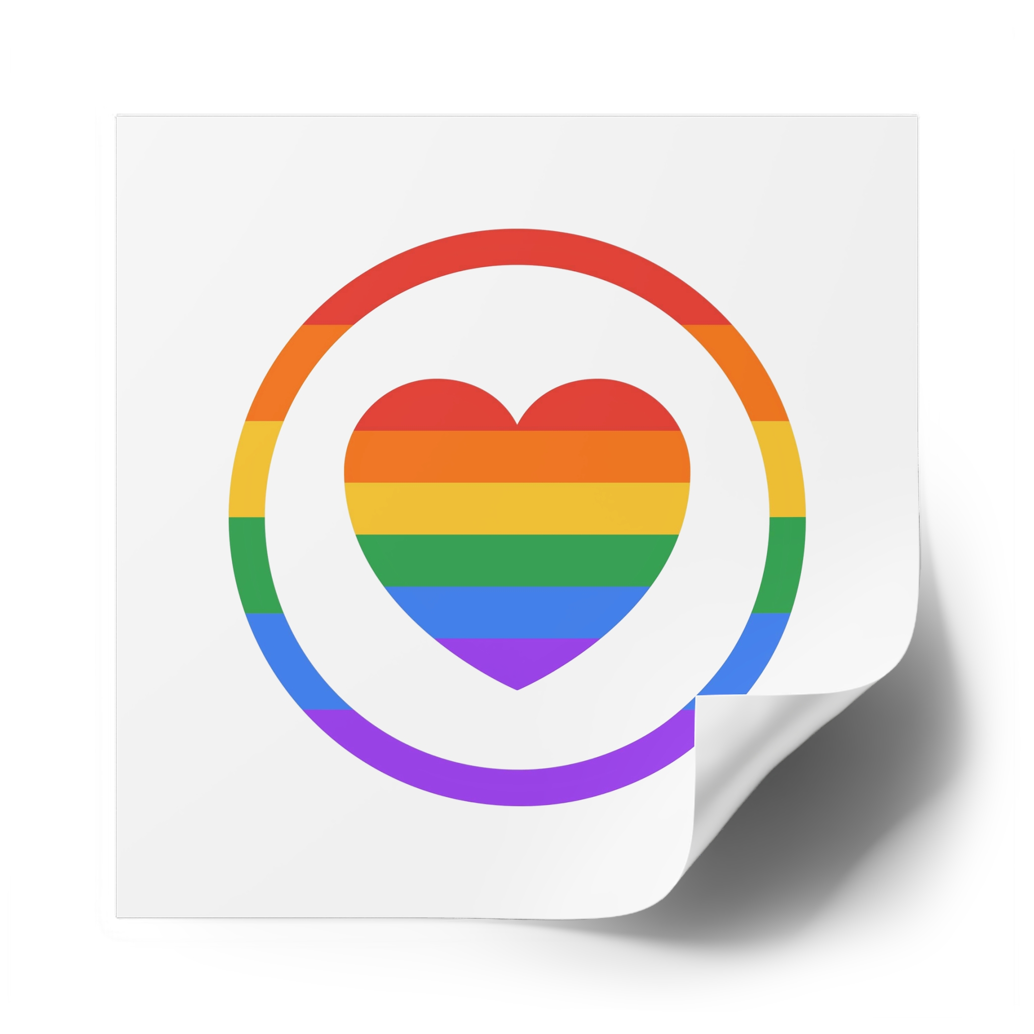 Lgbt Pride Month June Lesbian Gay Bisexual Transgender Lgbtq Flag Rainbow Vector (1) Laminate Stickers Square - Image 50