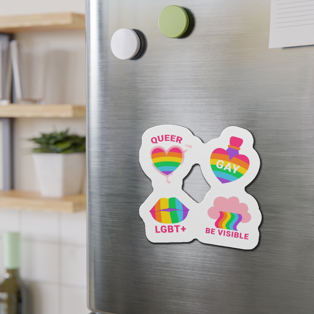Flat Labels Collection Pride Month Celebration (2) Die Cut Magnets - Image 15
