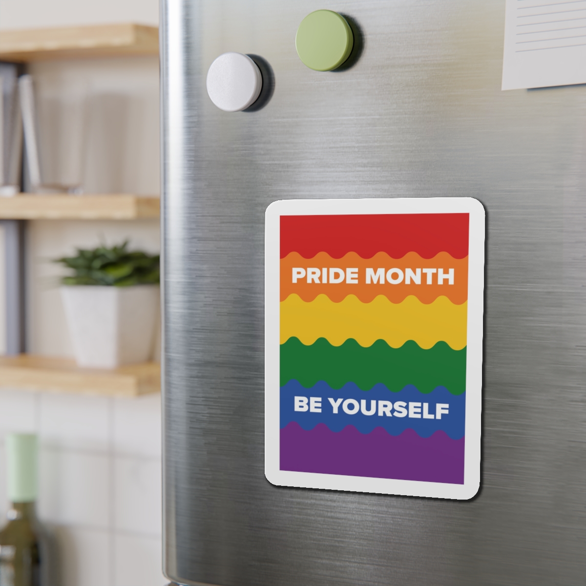 Lgbt Pride Month June Lesbian Gay Bisexual Transgender Lgbtq Flag Rainbow Vector Die Cut Magnets - Image 15
